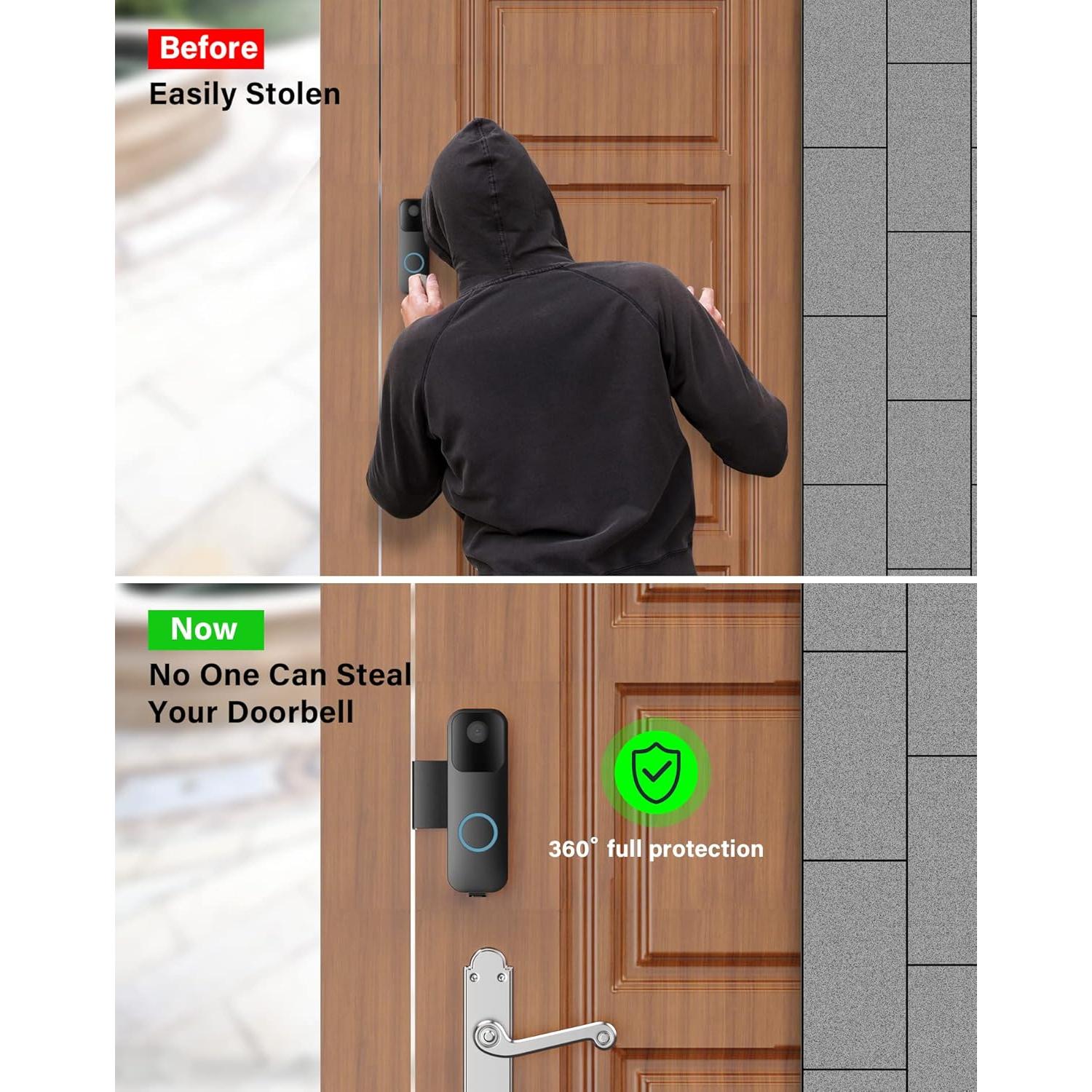 Soporte Antirrobo para Timbre de Video Blink - KTCEFE Negro