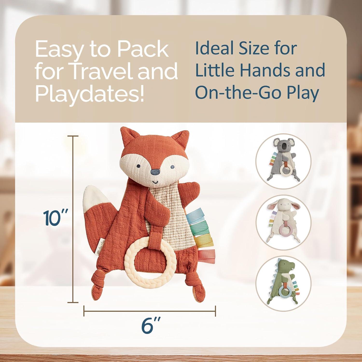 Juguete Sensorial Itzy Ritzy Zorro Crinkle para Bebés