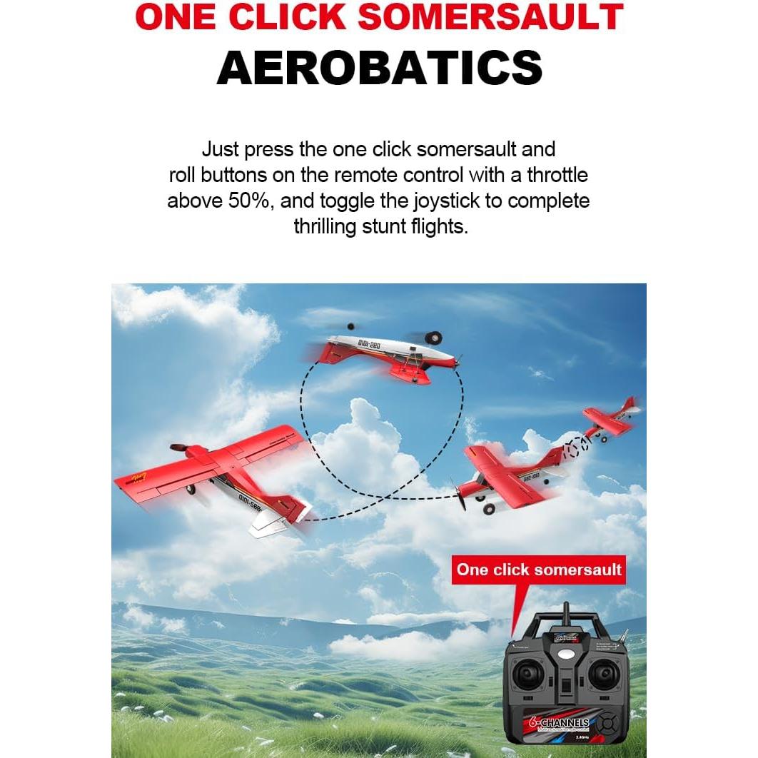 Avión RC QIDI-560 Todo Terreno 51 cm Azul para Principiantes