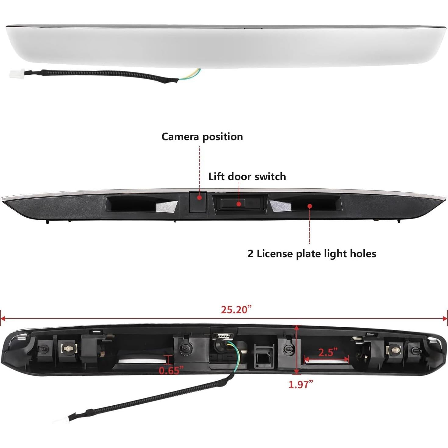 Moldura Cromo HRepair para Nissan Pathfinder 2013-2019