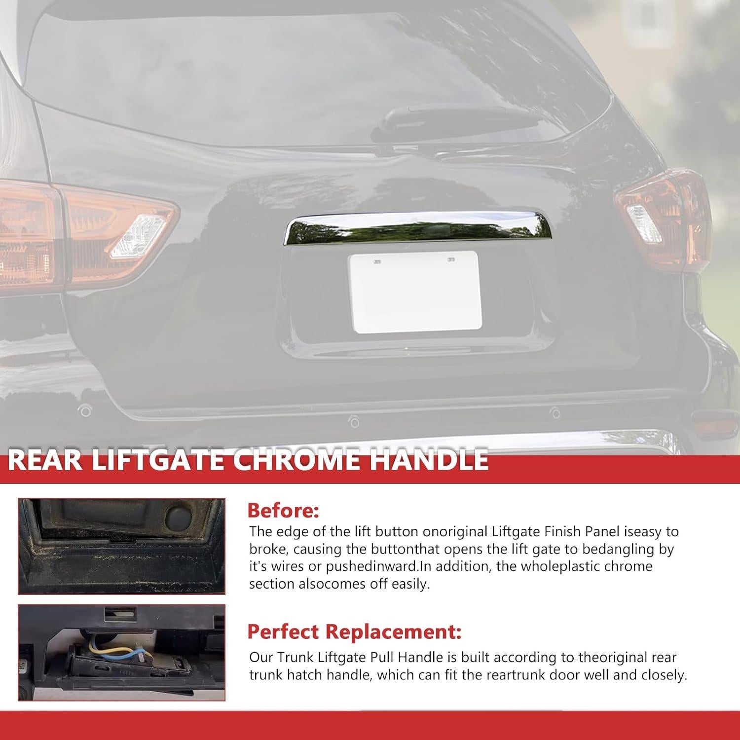 Moldura Cromo HRepair para Nissan Pathfinder 2013-2019