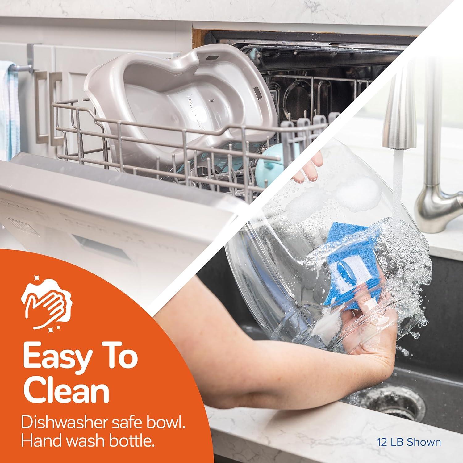 Comedero Automático Petmate Pet Cafe 2,72 kg Plata Perlescente