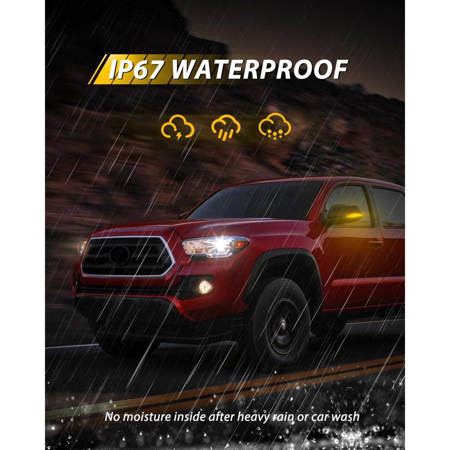 Espejos Laterales LED Secuenciales LESAUCE para Toyota Tacoma 2016-2023