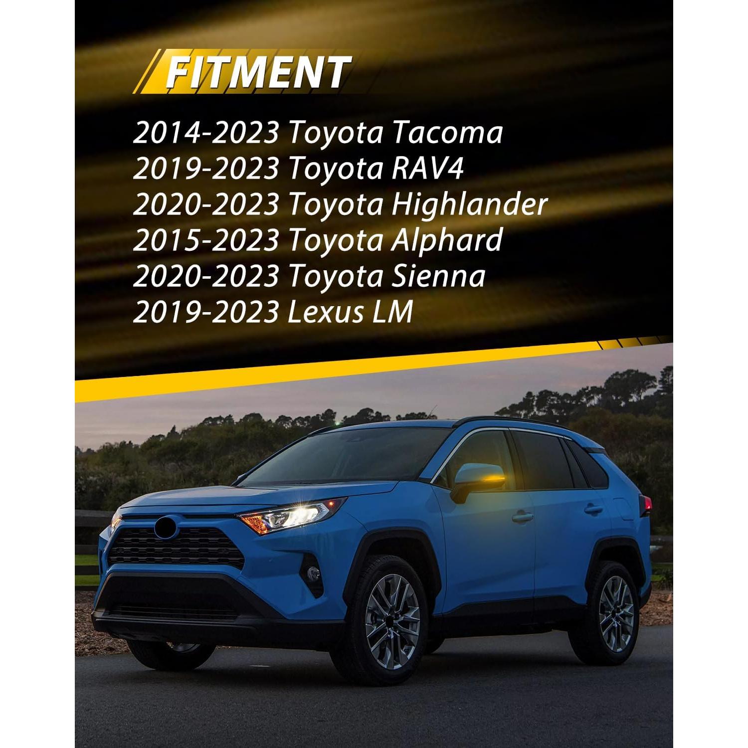 Espejos Laterales LED Secuenciales LESAUCE para Toyota Tacoma 2016-2023