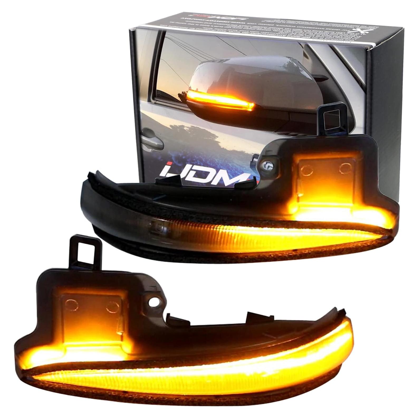 Kit de Señal de Giro LED iJDMTOY Lente Ahumada para Toyota