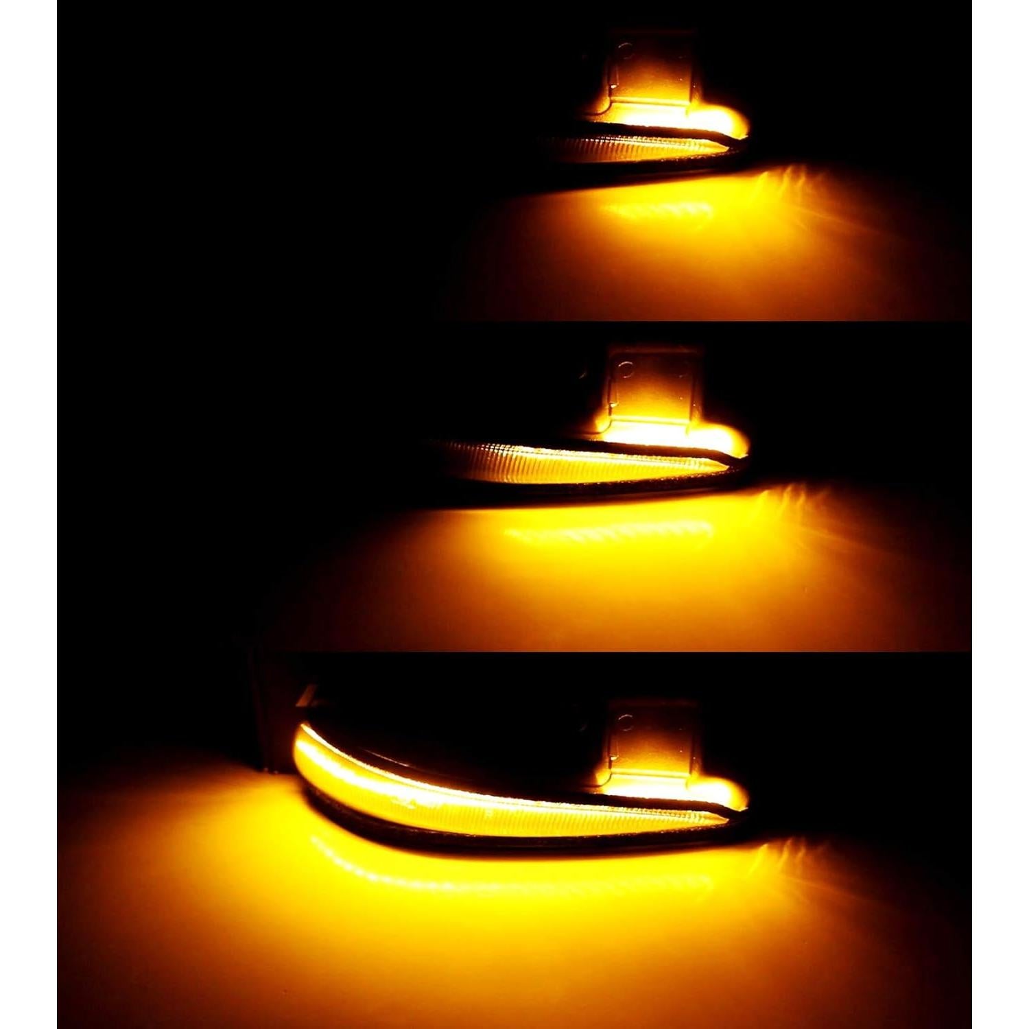 Kit de Señal de Giro LED iJDMTOY Lente Ahumada para Toyota