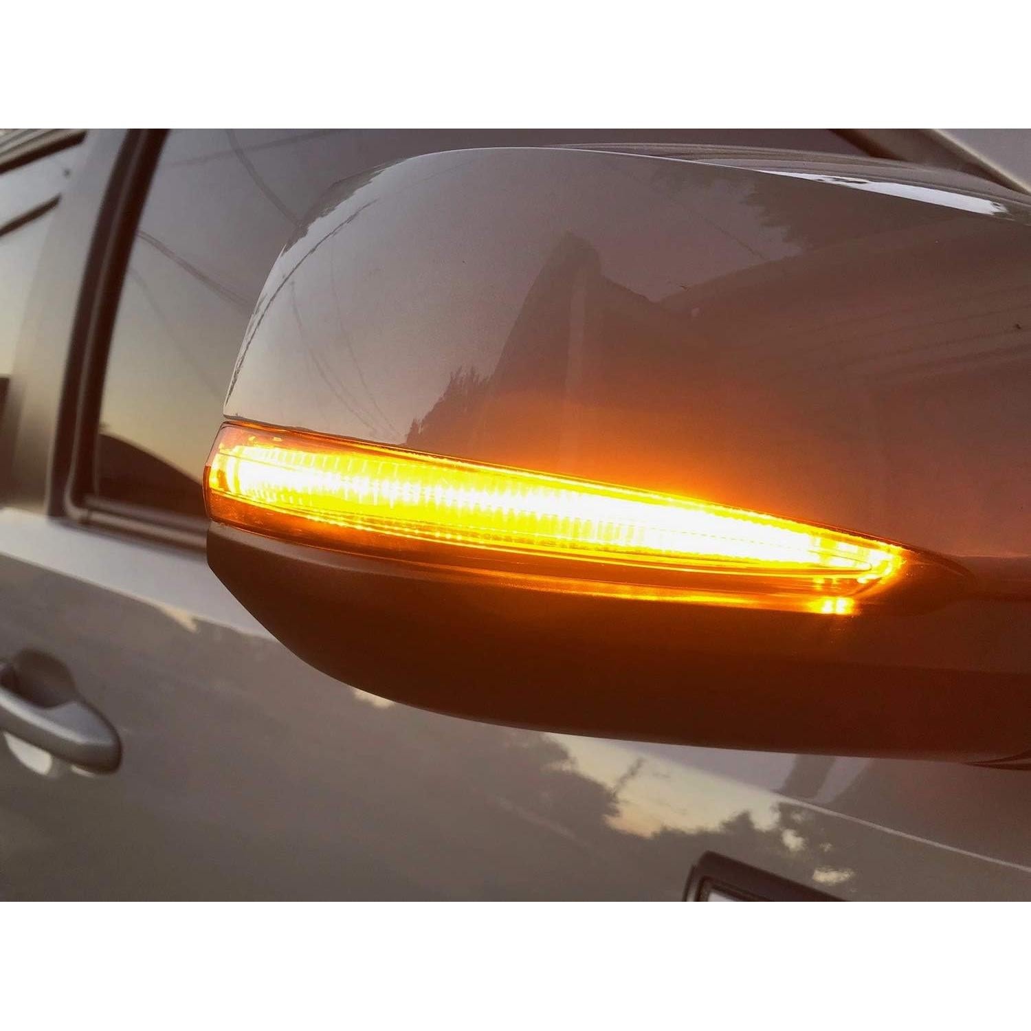 Kit de Señal de Giro LED iJDMTOY Lente Ahumada para Toyota