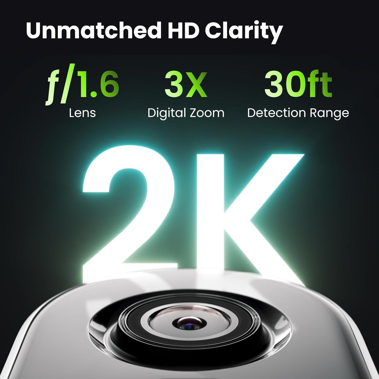 Cámara de Seguridad Kiwibit 2K Inalámbrica con AI y Noche Color