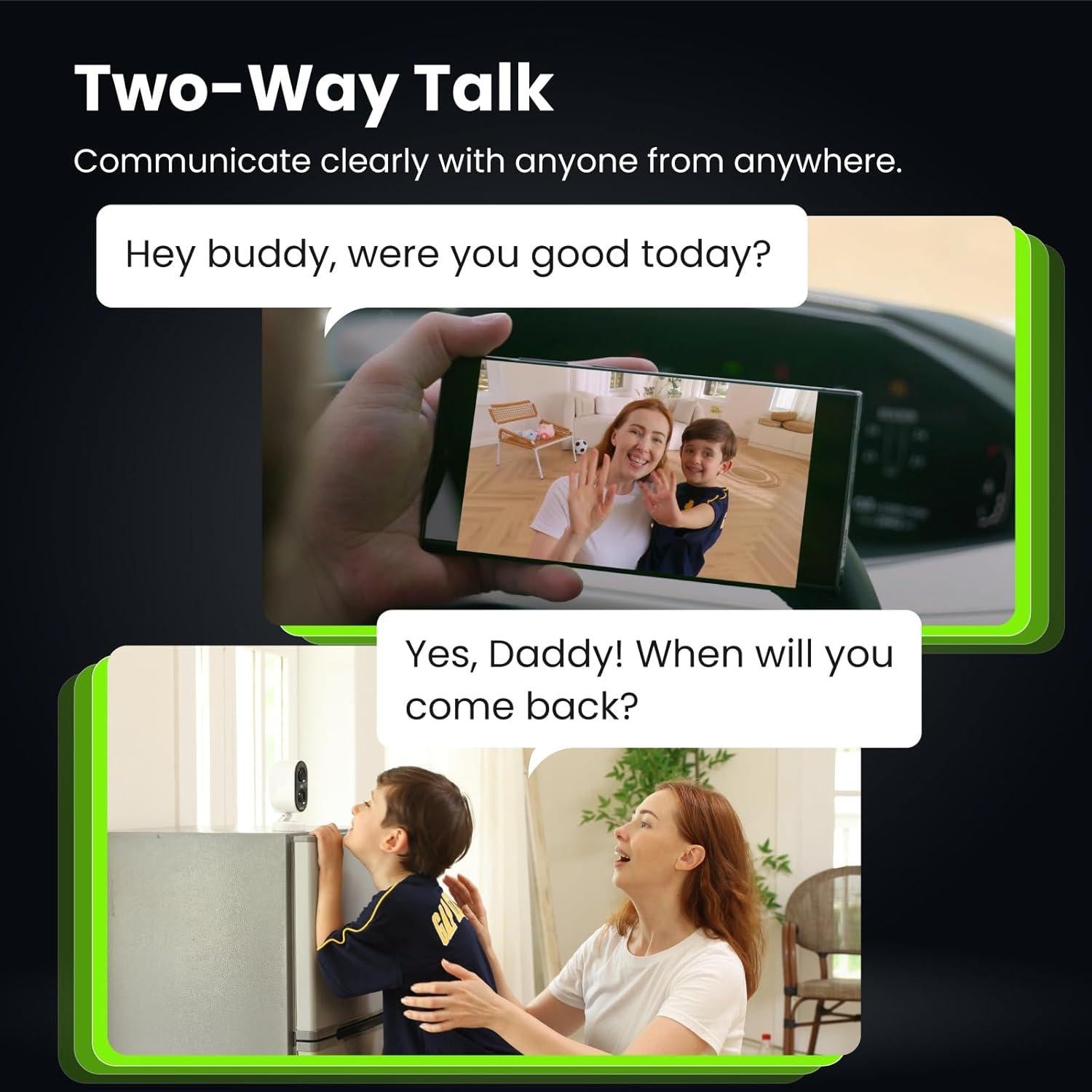 Cámara de Seguridad Kiwibit 2K Inalámbrica con AI y Noche Color