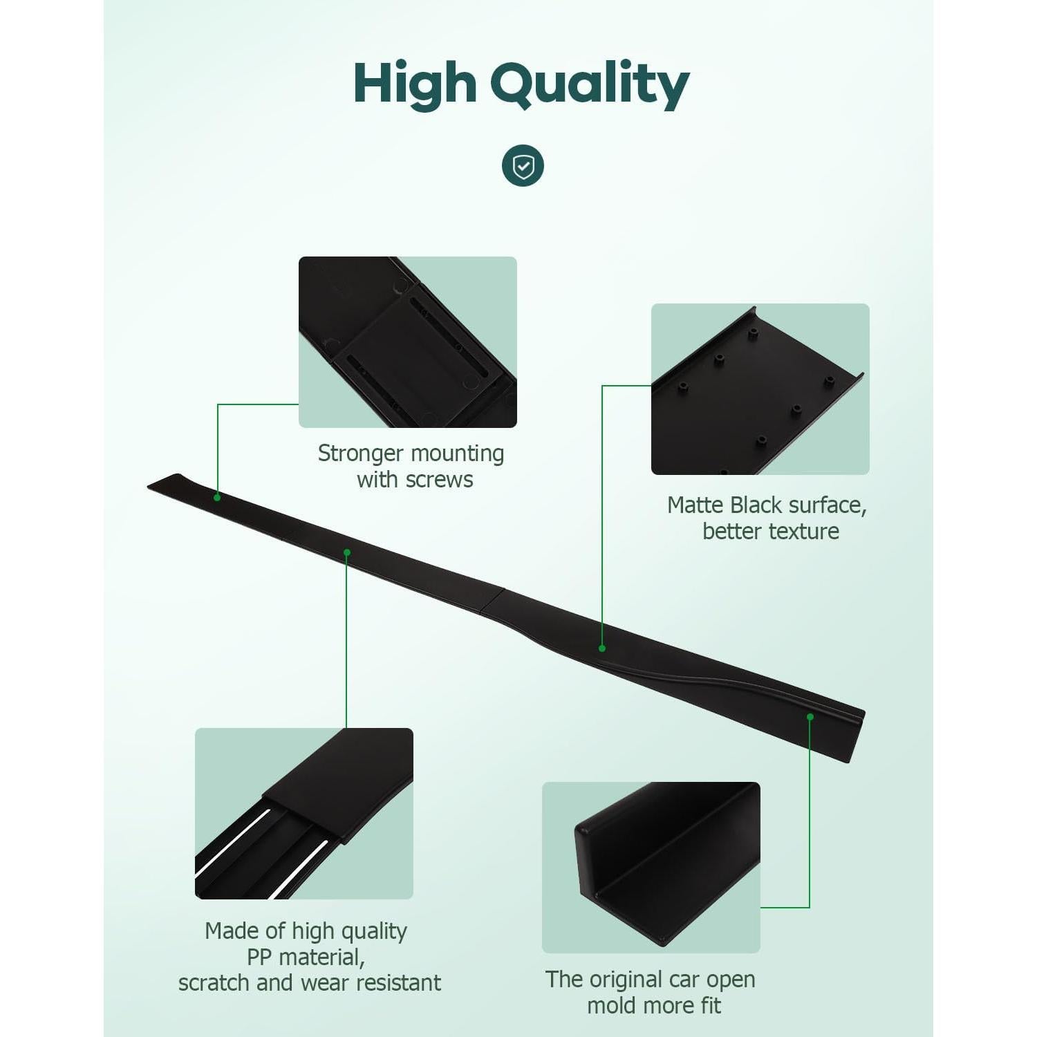 Extensiones de Panel Inferior Lateral SCITOO 167212 Negro Mate