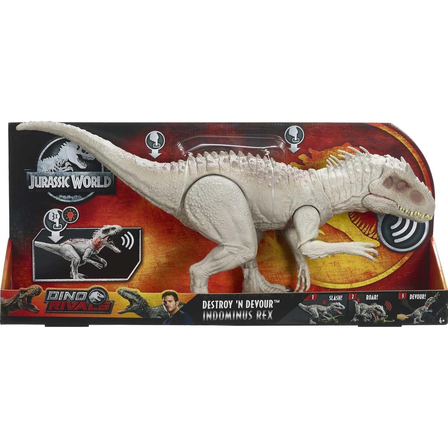 Jurassic World Indominus Rex Destruye y Devora 21.6cm Mattel