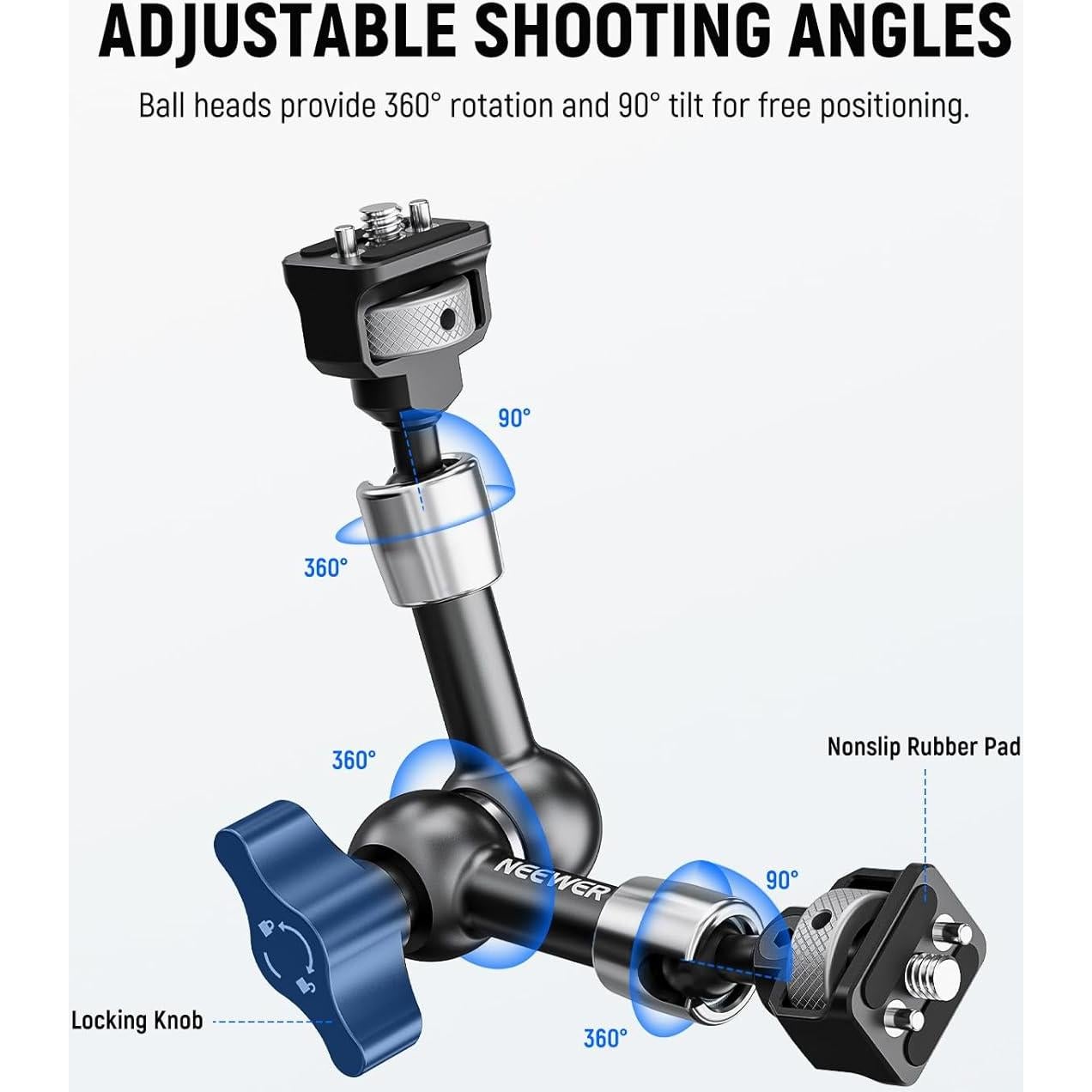 Brazo Mágico Articulado NEEWER ST07 18 cm 360° para Cámara