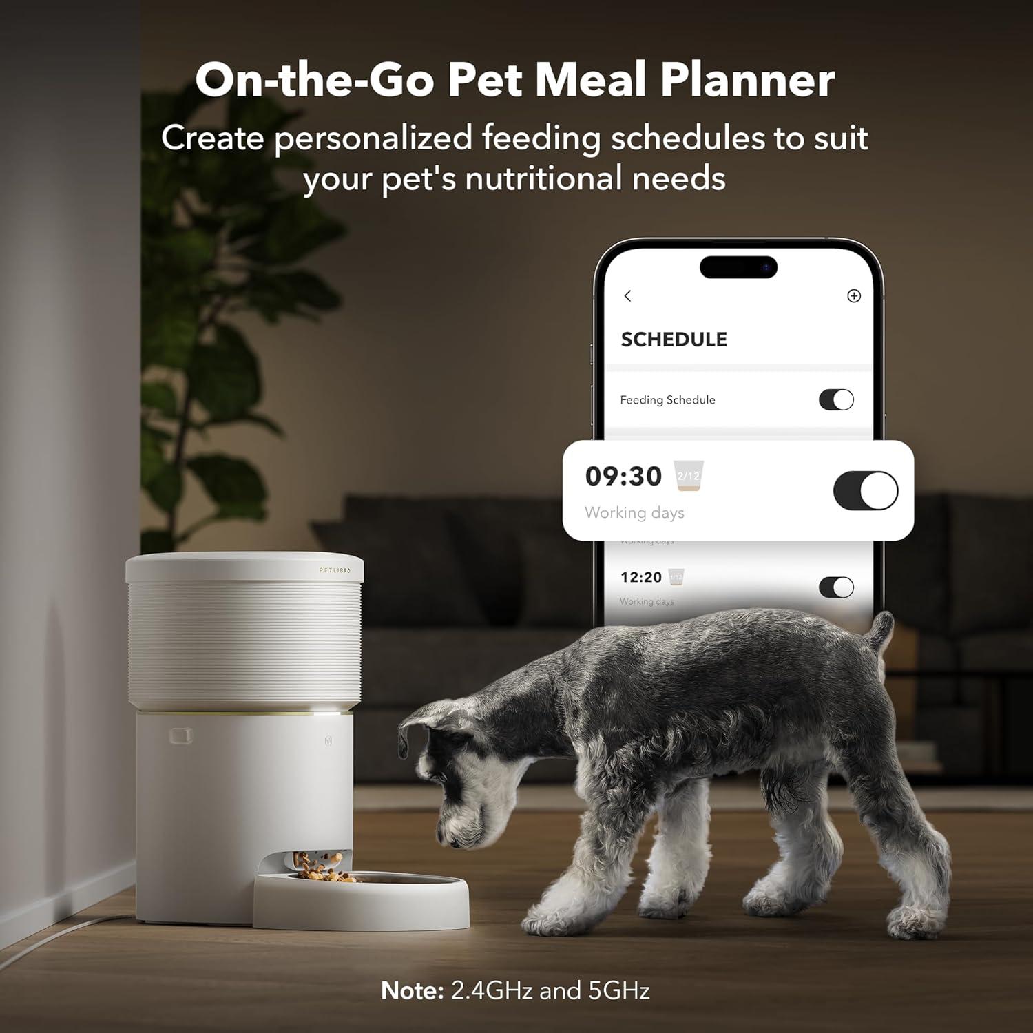 Comedero Automático PETLIBRO 8L Wi-Fi para Perros y Gatos