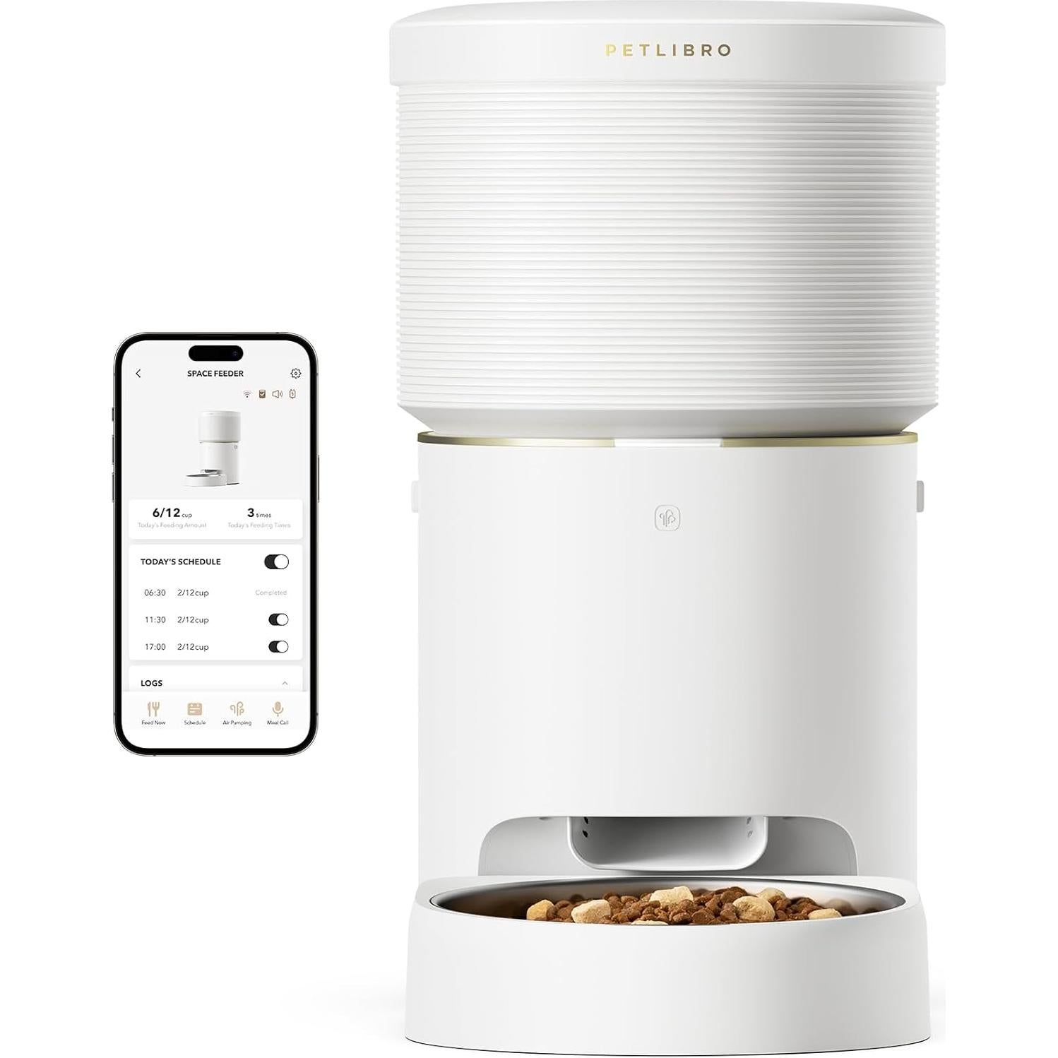 Comedero Automático PETLIBRO 8L Wi-Fi para Perros y Gatos