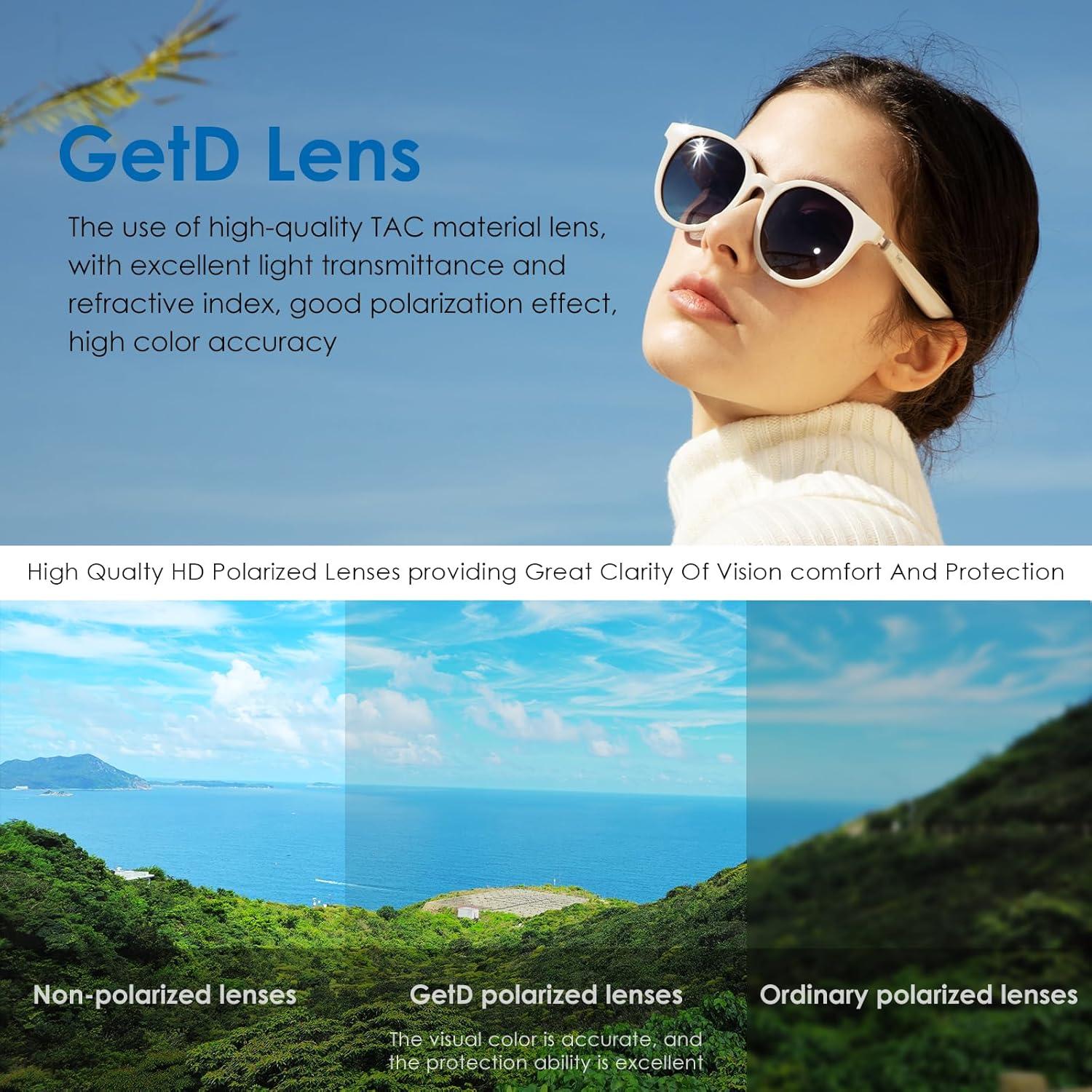 Gafas de sol inteligentes GetD con traducción AI y Bluetooth