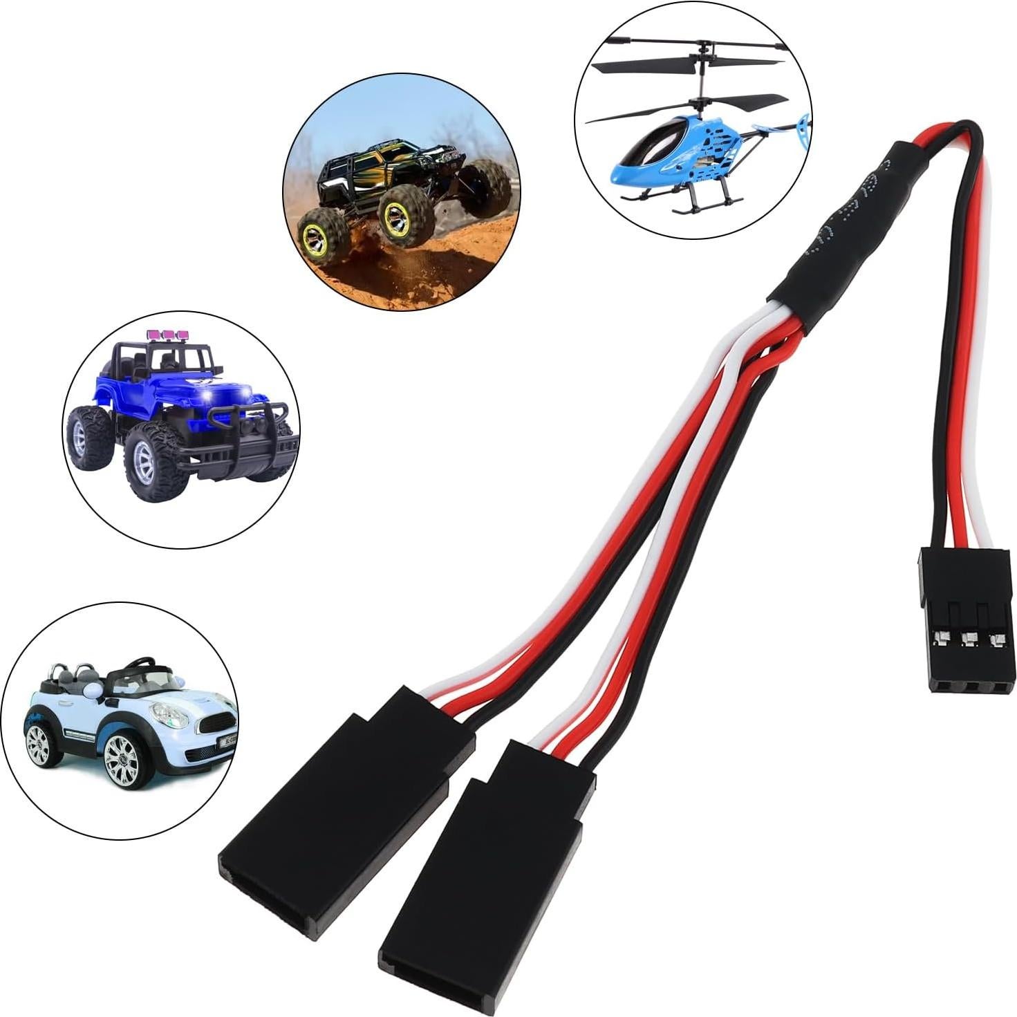 6 Piezas Conector JST Macho a 2 Hembras 15 cm DiGiYes