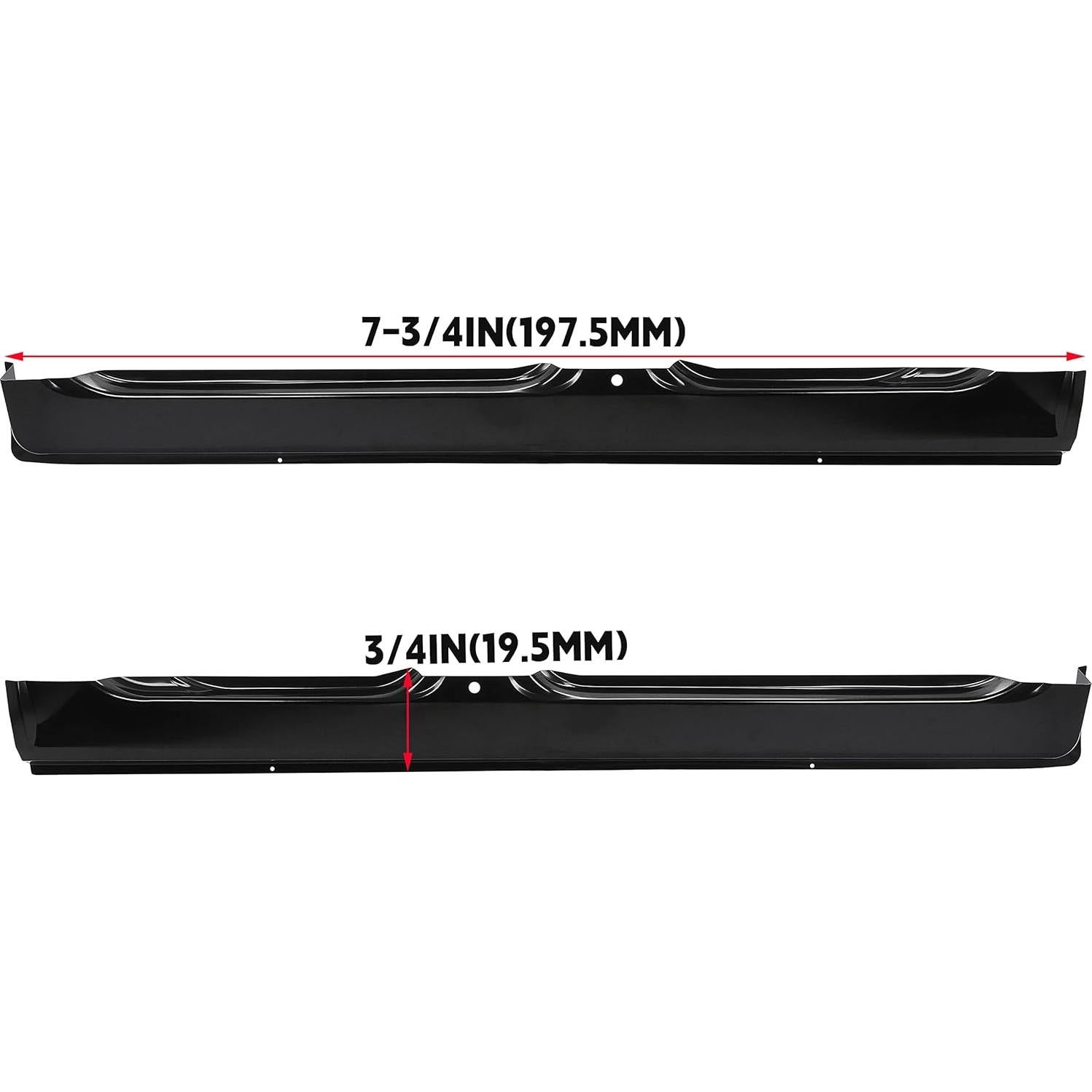 Panel Lateral Exterior KUAFU para Dodge Ram 2002-2009 - Negro