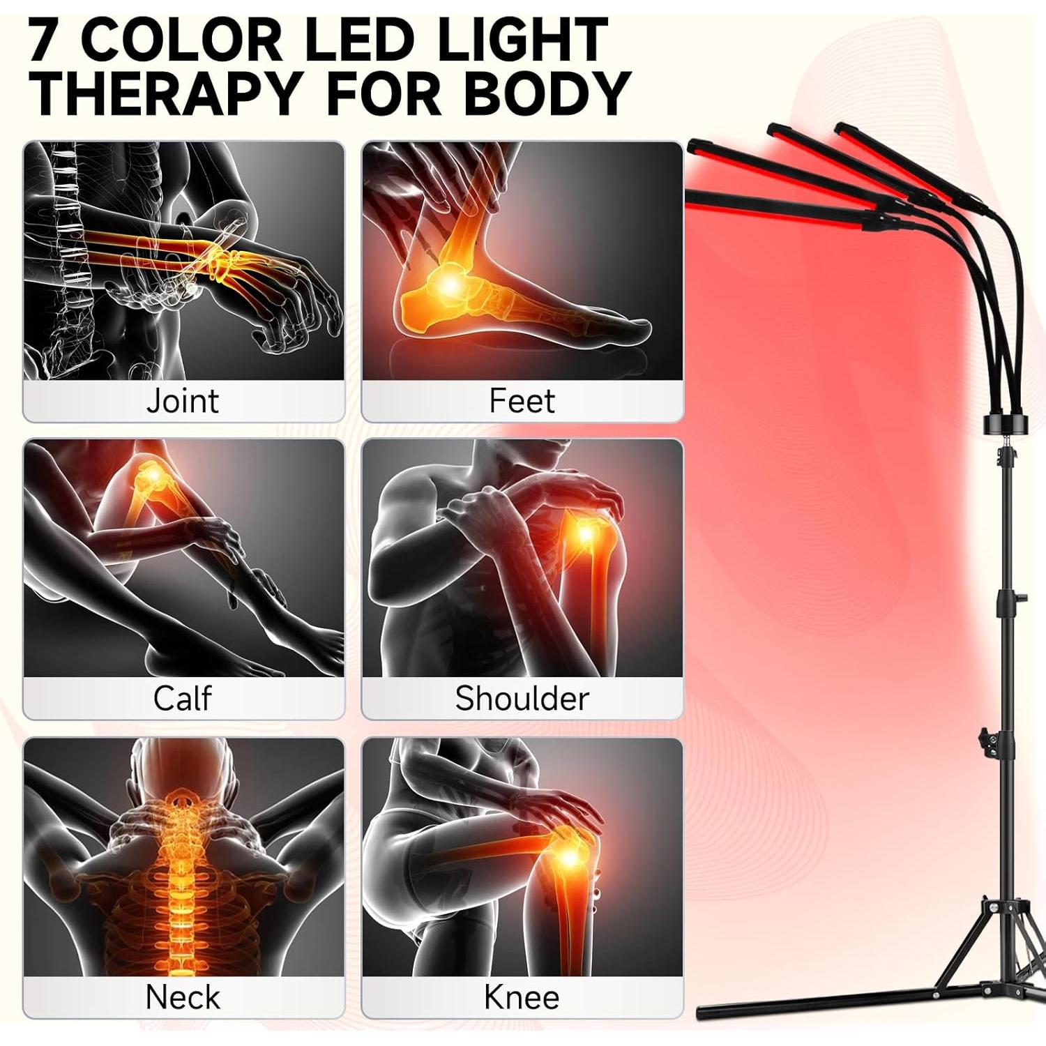 Lámpara de Terapia de Luz Roja Shyineyou 7 Colores LED