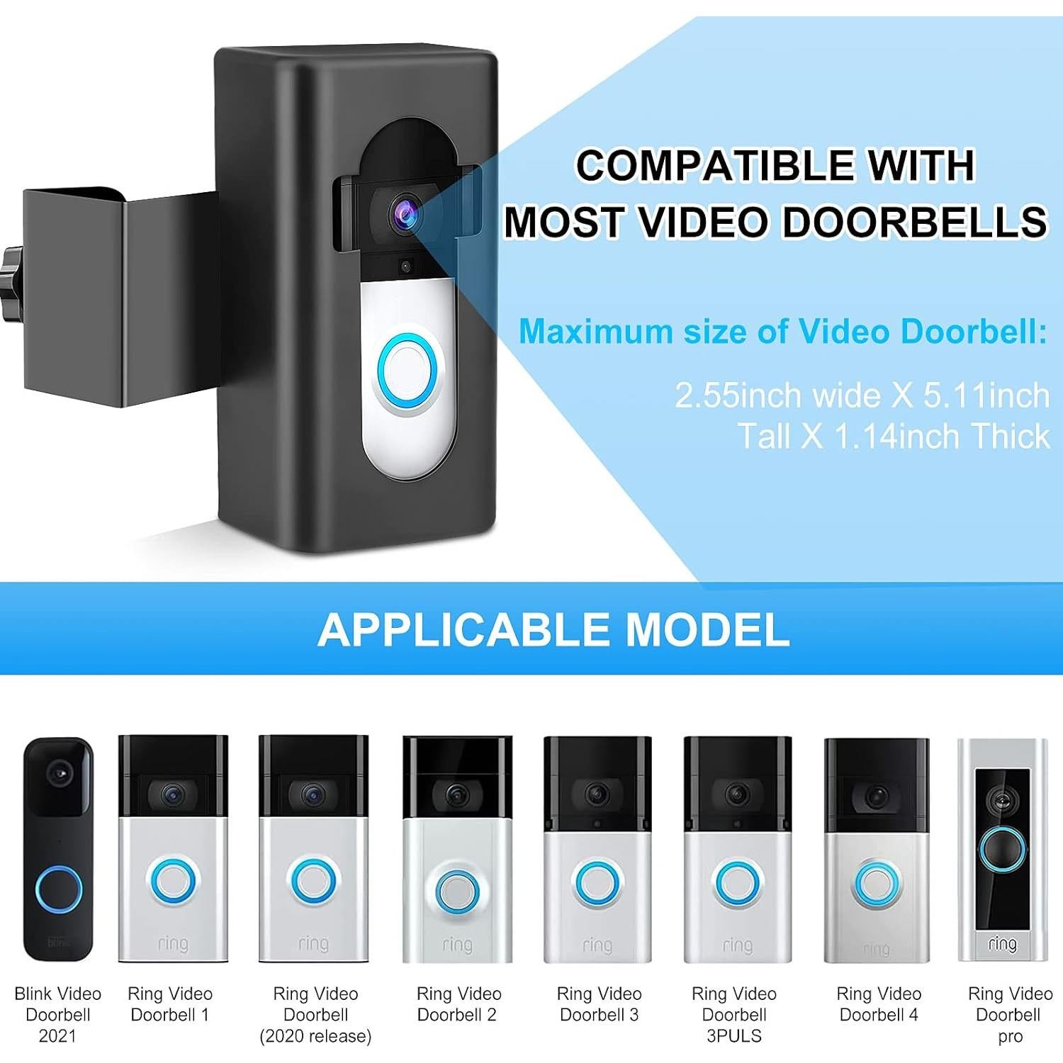 Soporte de timbre antirrobo Himtop para Ring/Blink 6.48x12.99cm