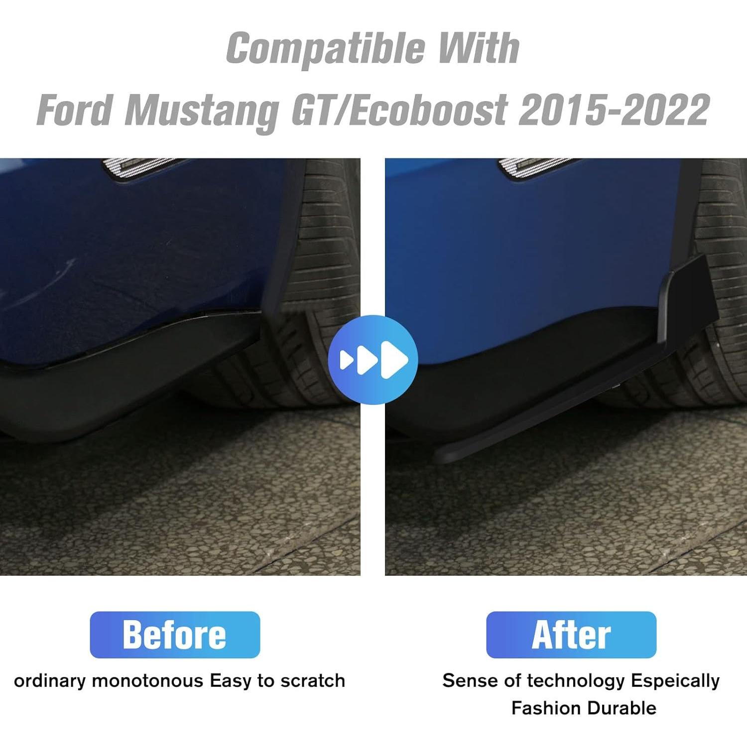 Alerón lateral y divisores traseros Ford Mustang 2015+ ABS