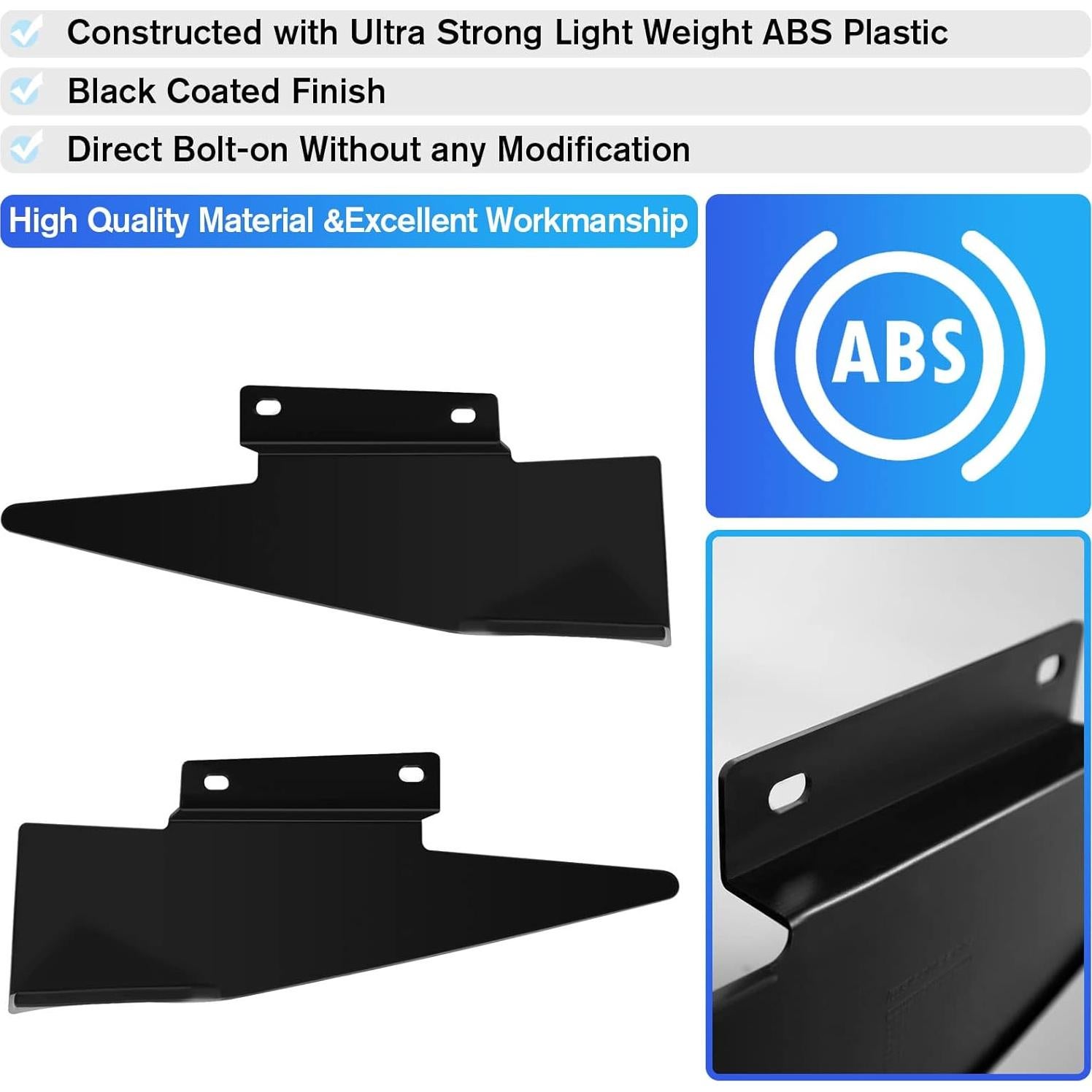 Alerón lateral y divisores traseros Ford Mustang 2015+ ABS