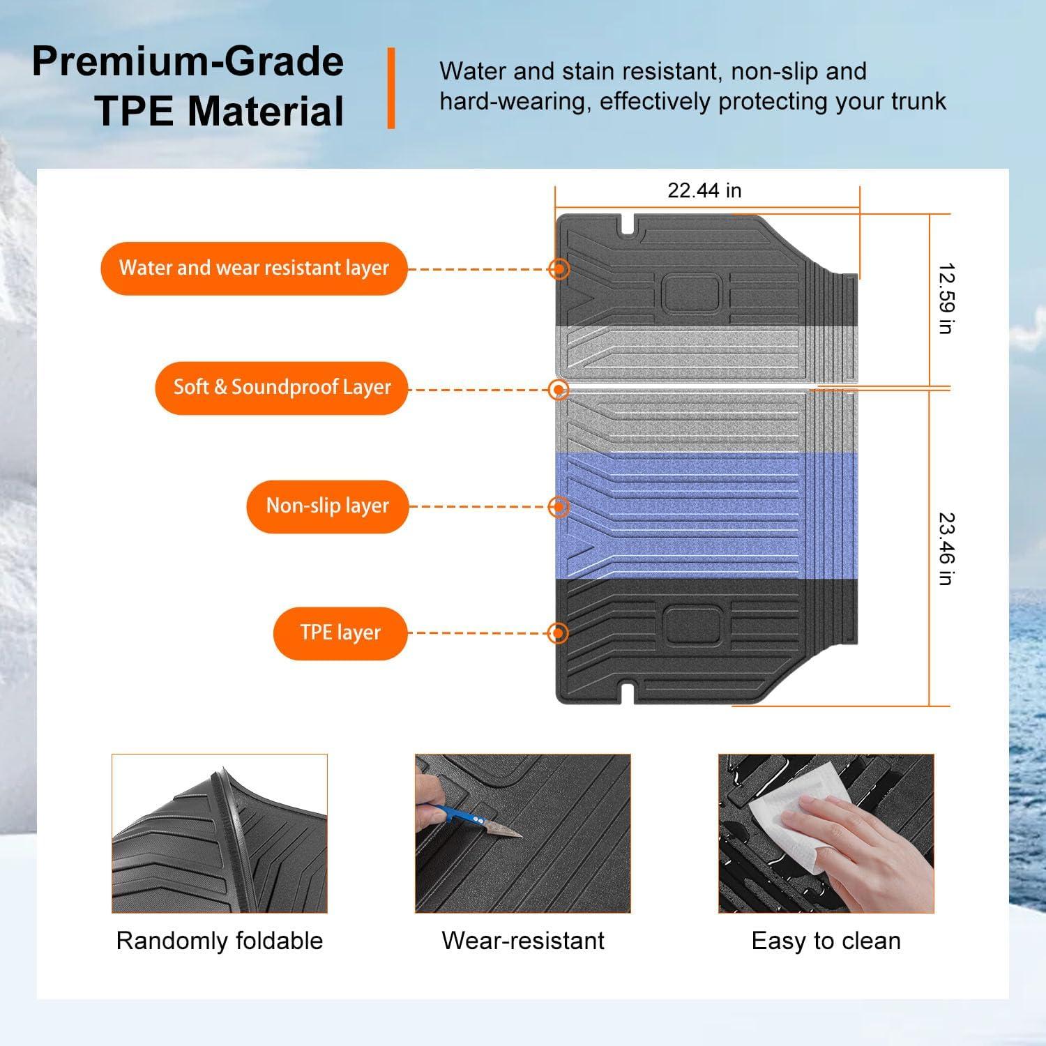 Mat de Respaldo Trasero Powoq para Honda Civic Hatchback 2022-2026