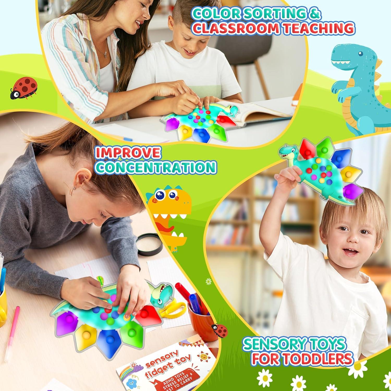 Juguete Sensorial Dinosaurio UIIOPJIOM 14.99x14.73cm 0.14kg