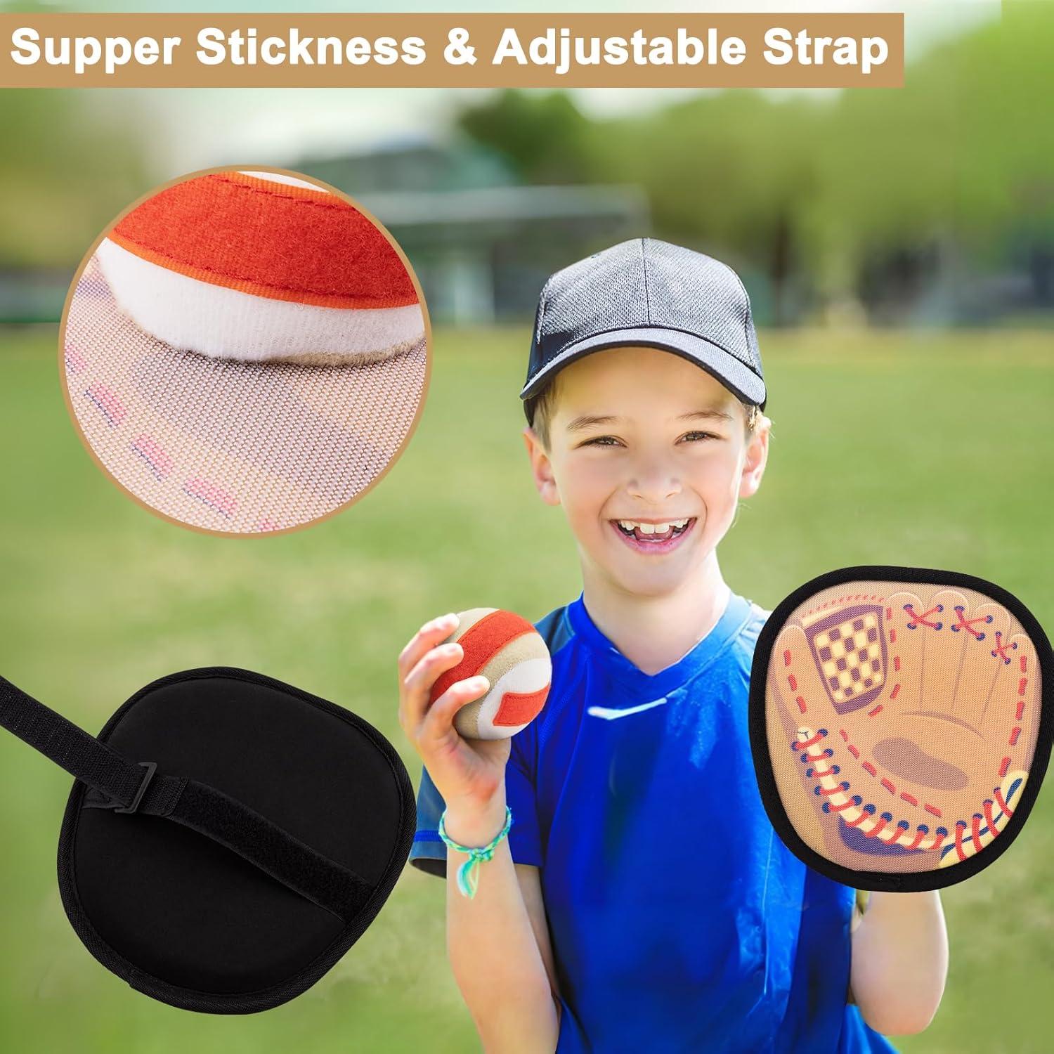 Juego de Lanzar y Atrapar Qrooper 4 Palas 4 Pelotas