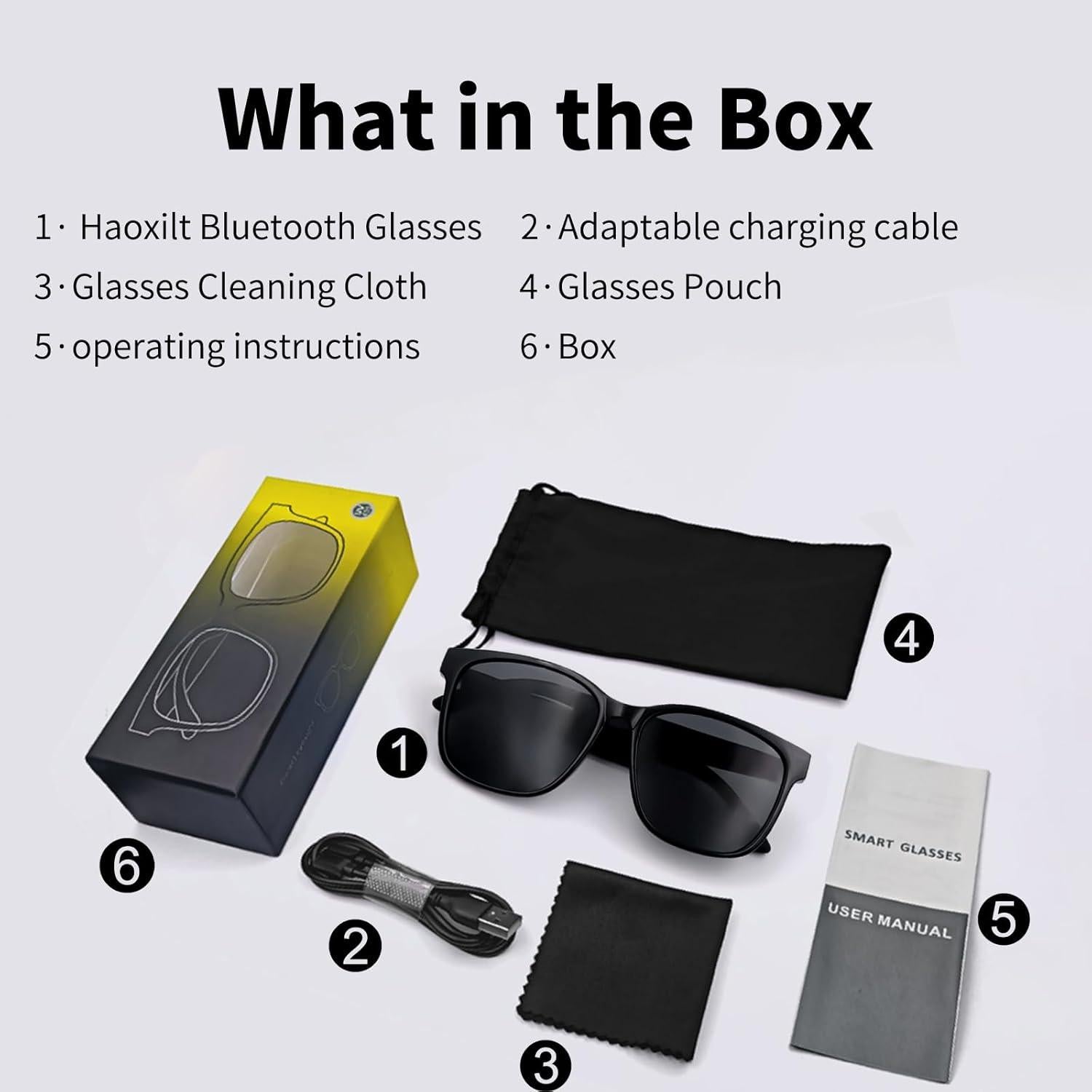 Gafas Bluetooth Giinova Inteligentes con Altavoz y Filtro UV