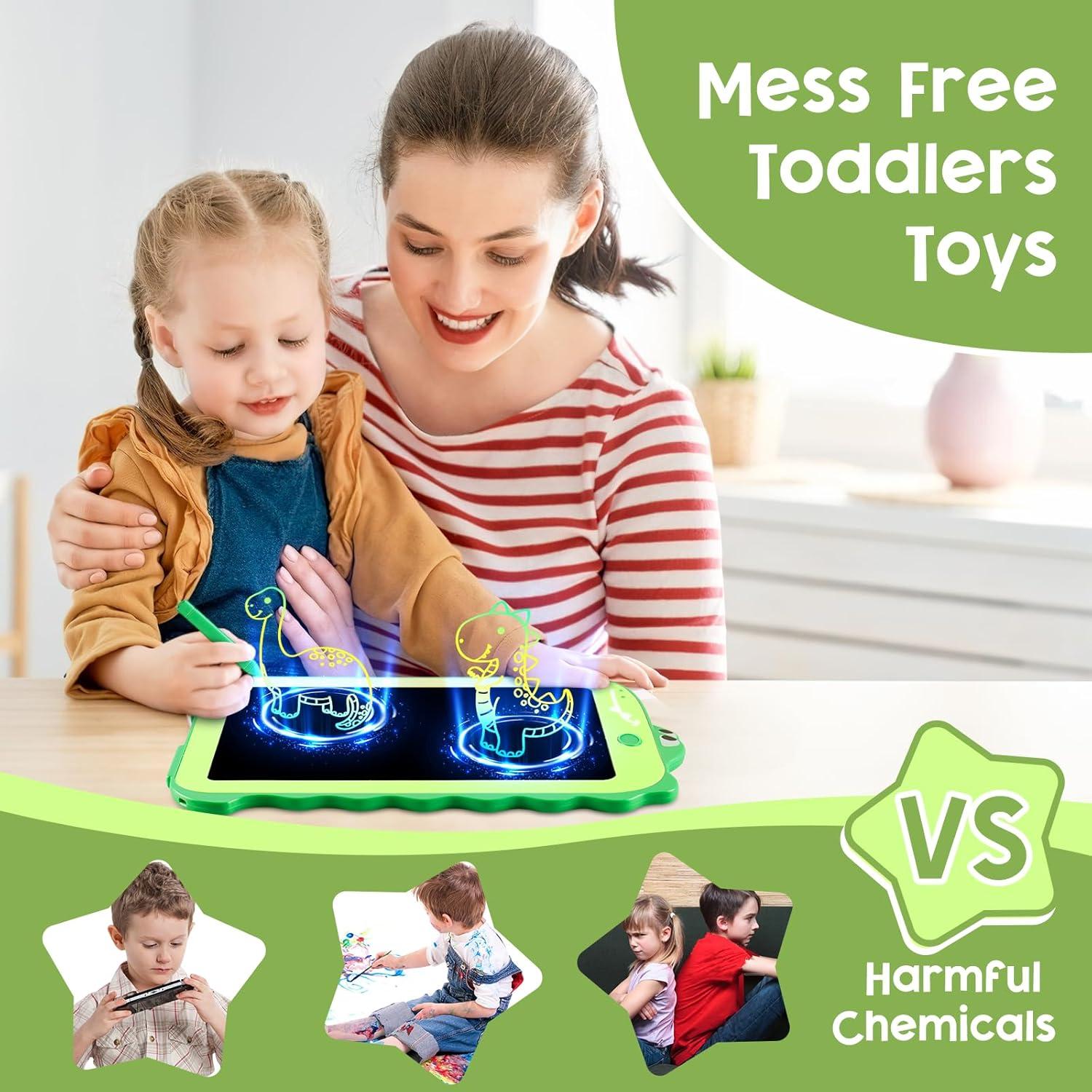 LCD Writing Tablet for Kids, Colorful Toddlers Toys Drawing Board, Educational Kid Toys, Doodle Pad Dinosaur Toys for 2 3 4 5 6 7 8 Year Old Boys Girls Birthday Party Christmas Gifts,8.5inch