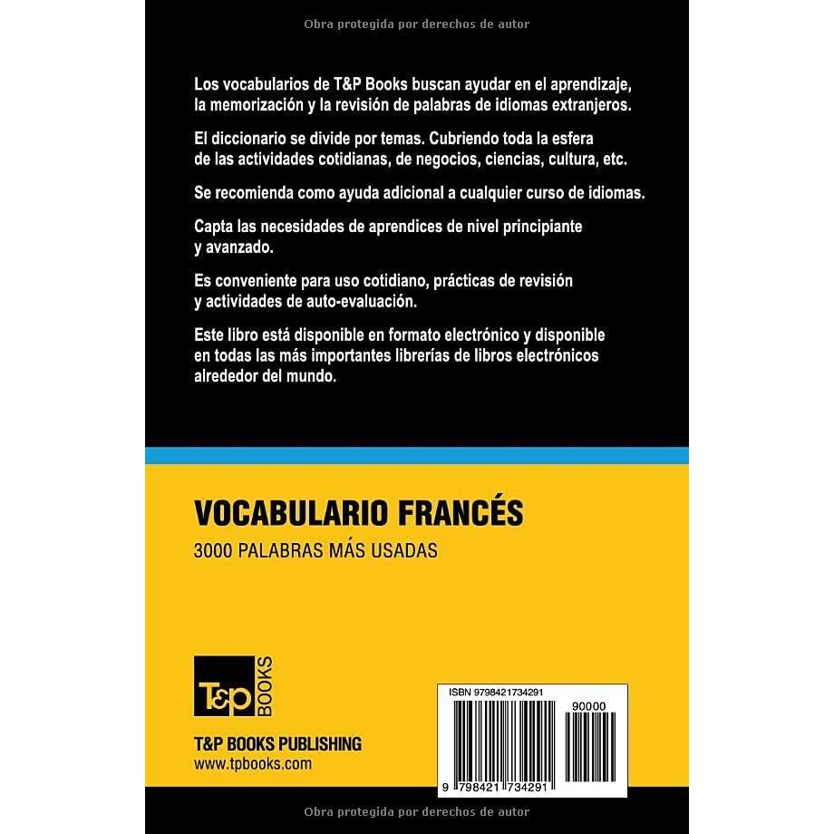 Vocabulario español-francés - 3000 palabras más usadas (Spanish collection) (Spanish Edition)