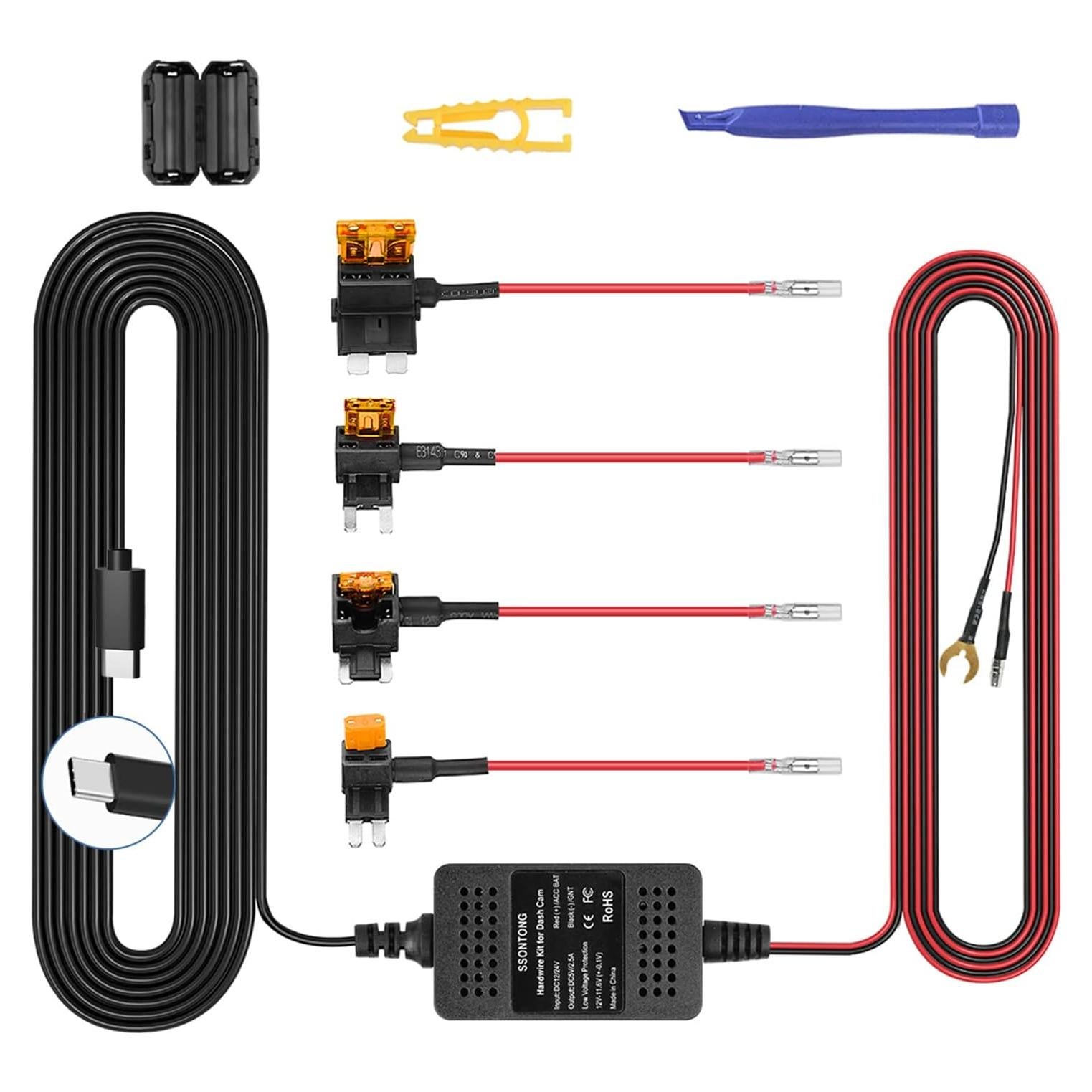 Kit de Cableado Duro USB Tipo C 12V-24V para Cámara