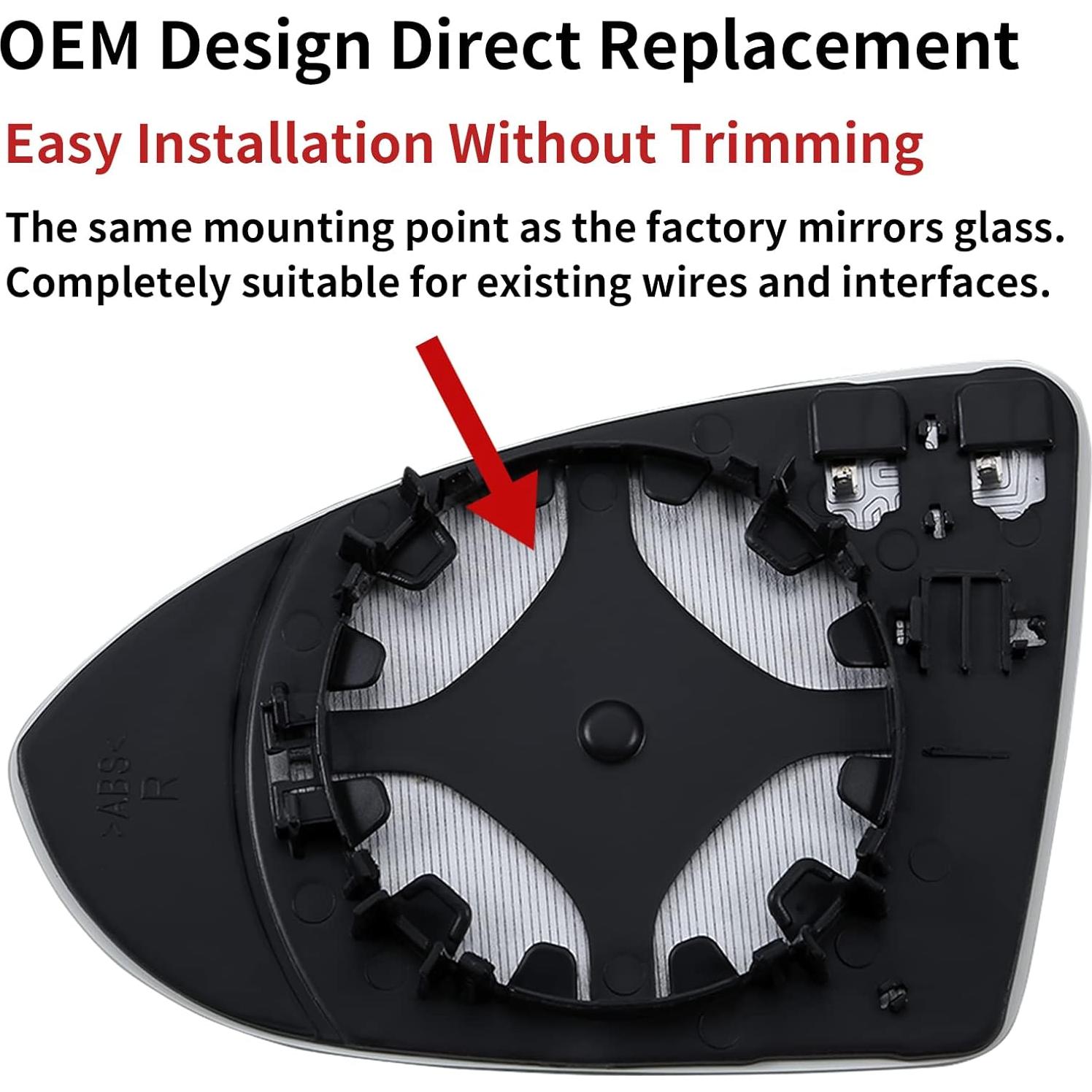 Espejo Lateral Calentado Derecho VW Golf MK7 GTI Jetta