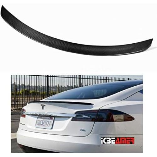 Alerón de Fibra de Carbono ICBEAMER para Tesla Model S 2012-2023