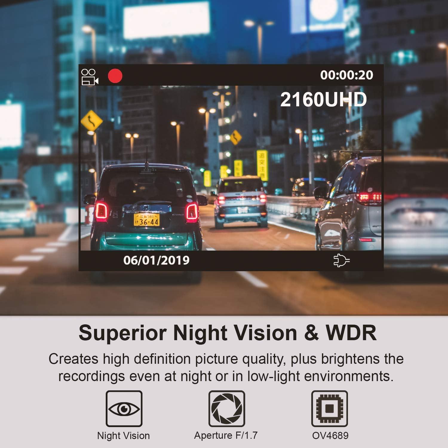 Cámara de Tablero REXING V1 4K Ultra HD 170° Wi-Fi