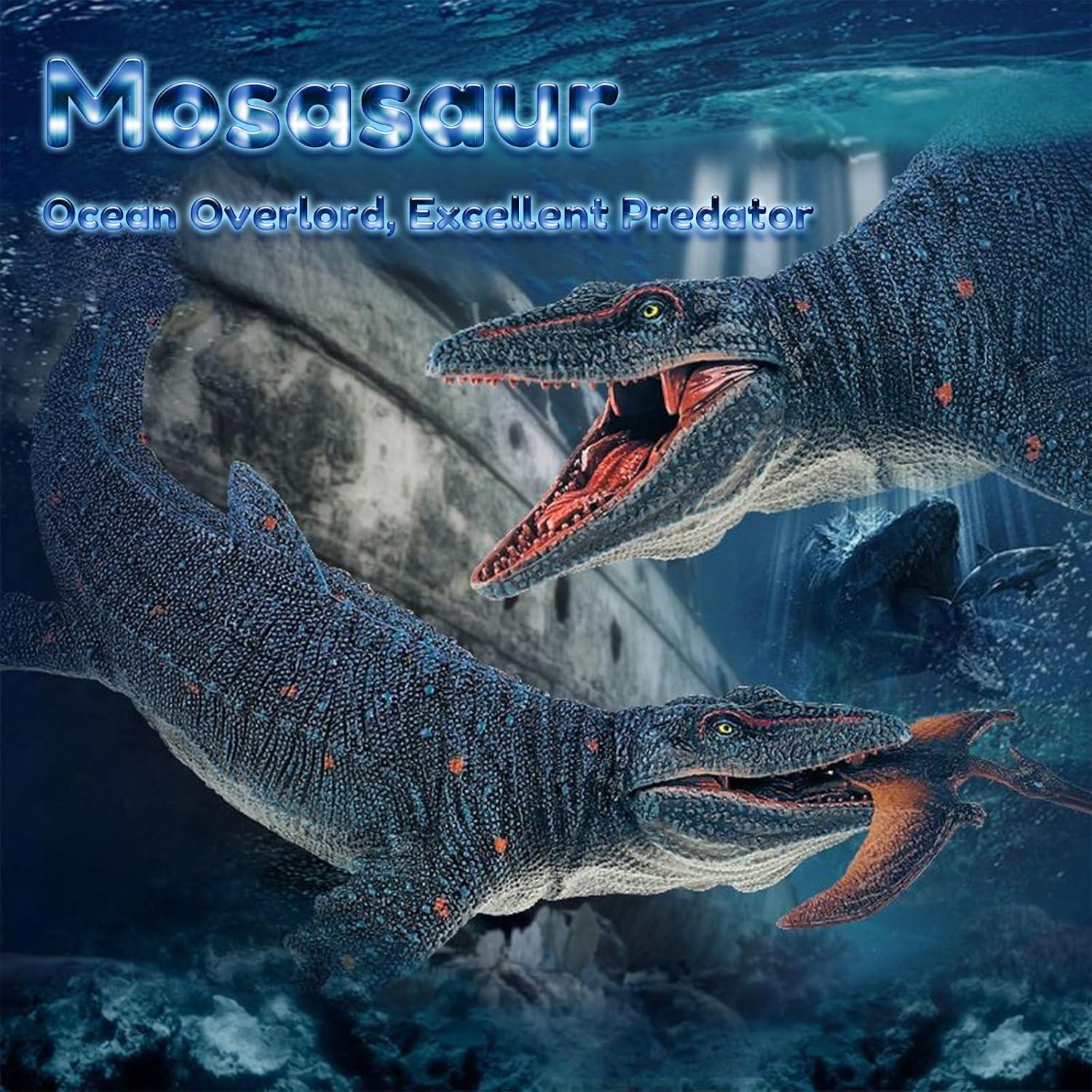 Juguete Mosasaurus EOIVSH Gigante con Pterosaurio 29cm