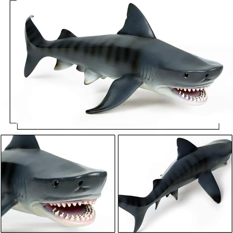 Juguete Tiburón Tigre EOIVSH 28 cm Realista Educativo