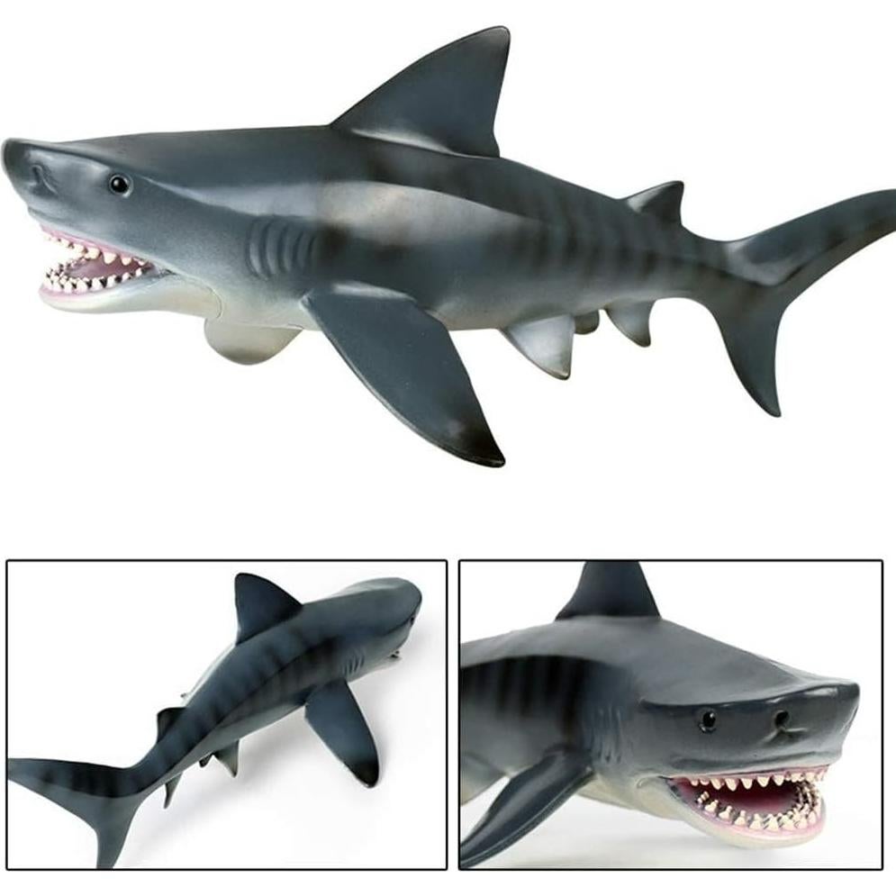 Juguete Tiburón Tigre EOIVSH 28 cm Realista Educativo