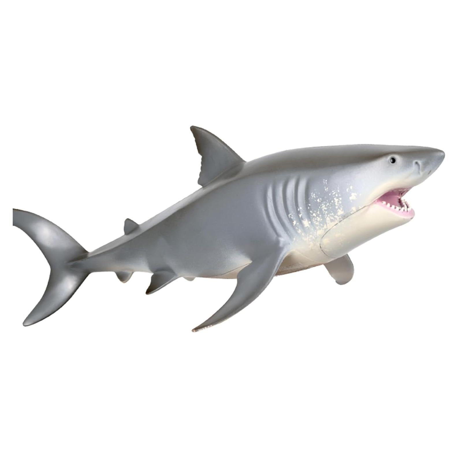 Juguete tiburón blanco EOIVSH 18.5 cm figura realista