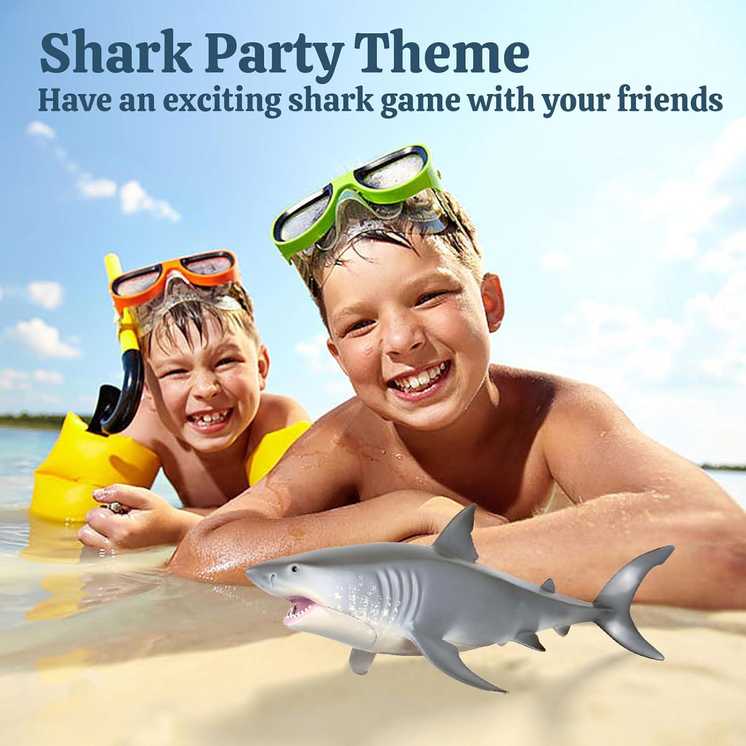 Juguete tiburón blanco EOIVSH 18.5 cm figura realista