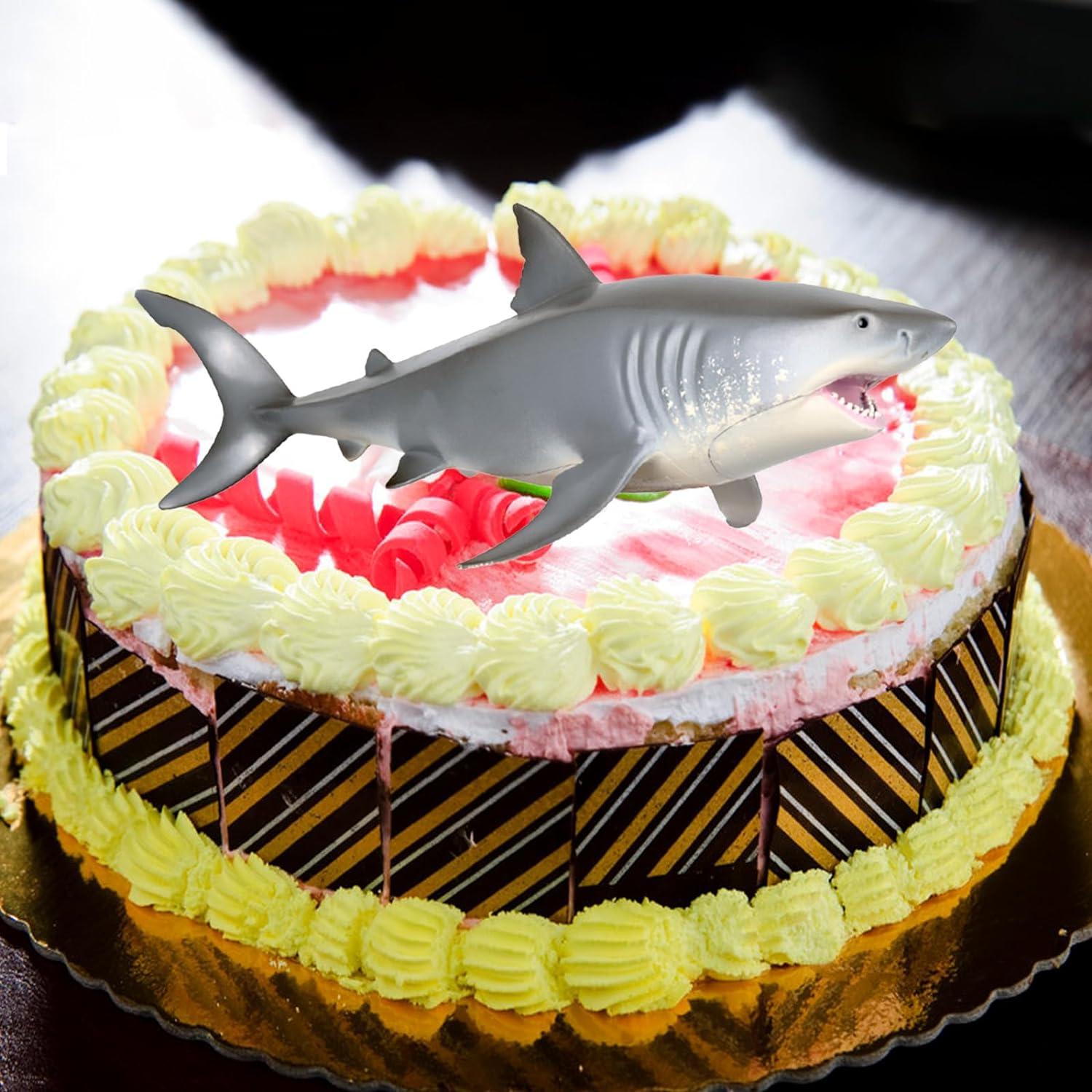 Juguete tiburón blanco EOIVSH 18.5 cm figura realista