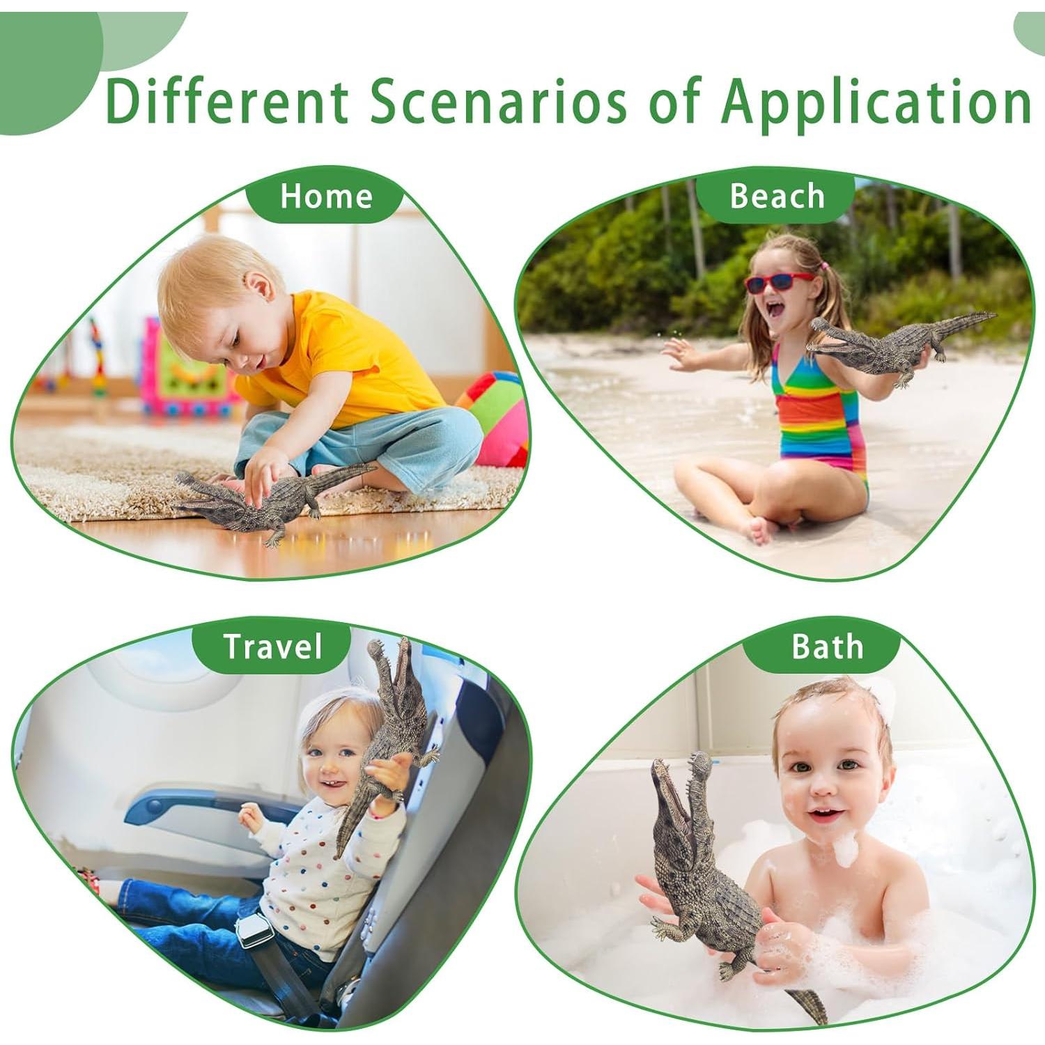 Juguete Cocodrilo Grande EOIVSH 38 cm Realista para Niños