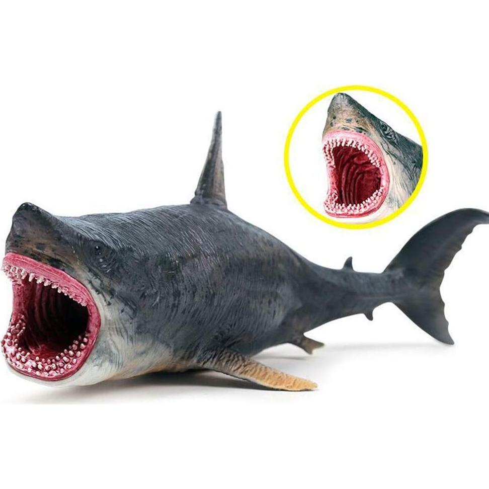 Juguete Tiburón Megalodon EOIVSH 25.5 cm PVC Realista