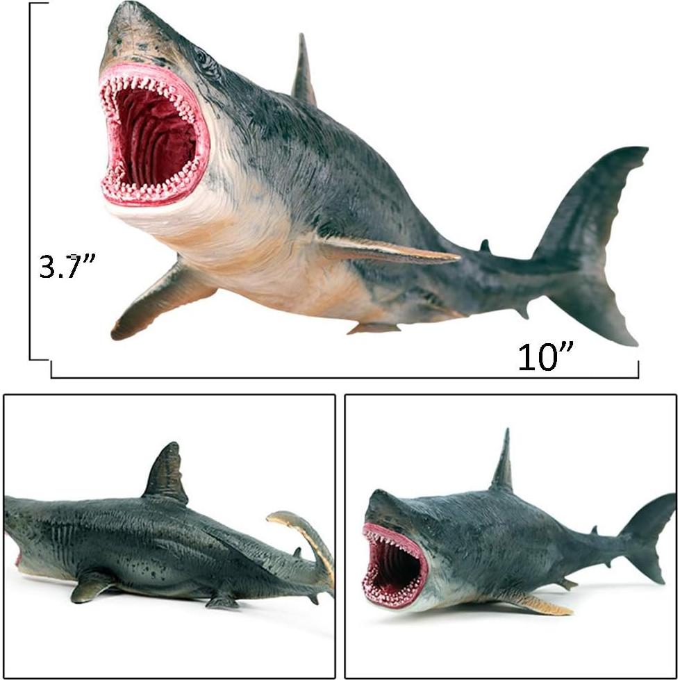 Juguete Tiburón Megalodon EOIVSH 25.5 cm PVC Realista