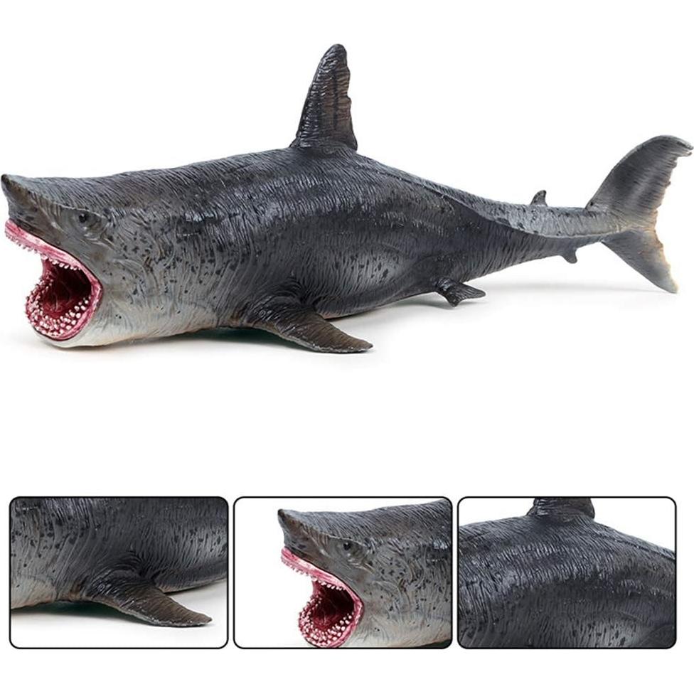 Juguete Tiburón Megalodon EOIVSH 25.5 cm PVC Realista