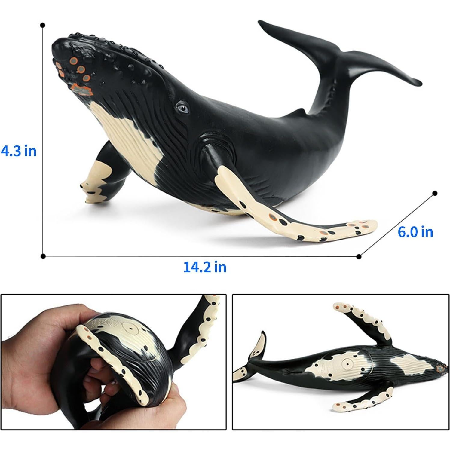 Juguete Ballena Jorobada EOIVSH 36 cm Realista para Niños