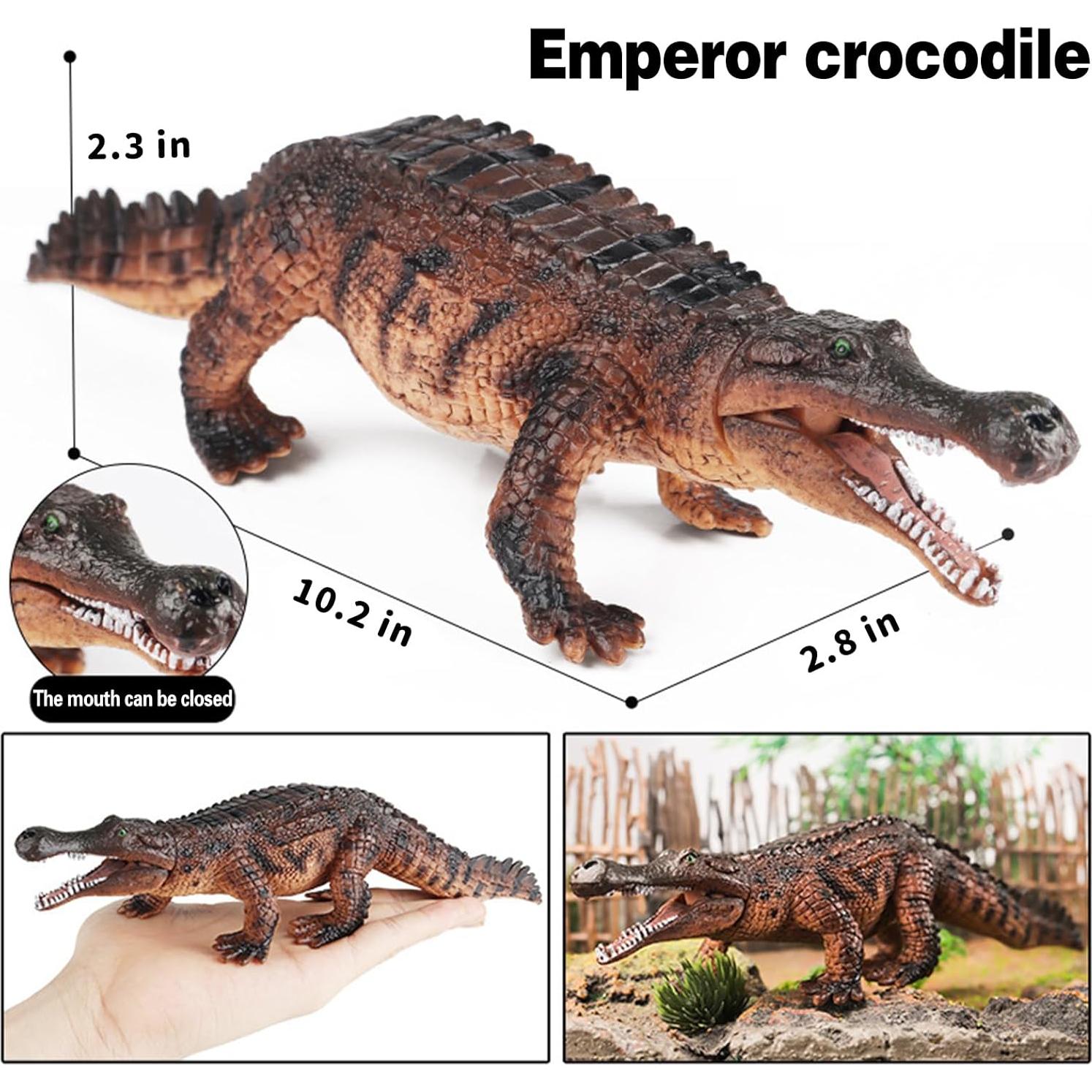 Juguete Cocodrilo Grande EOIVSH 26.4 cm con Mandíbula Móvil