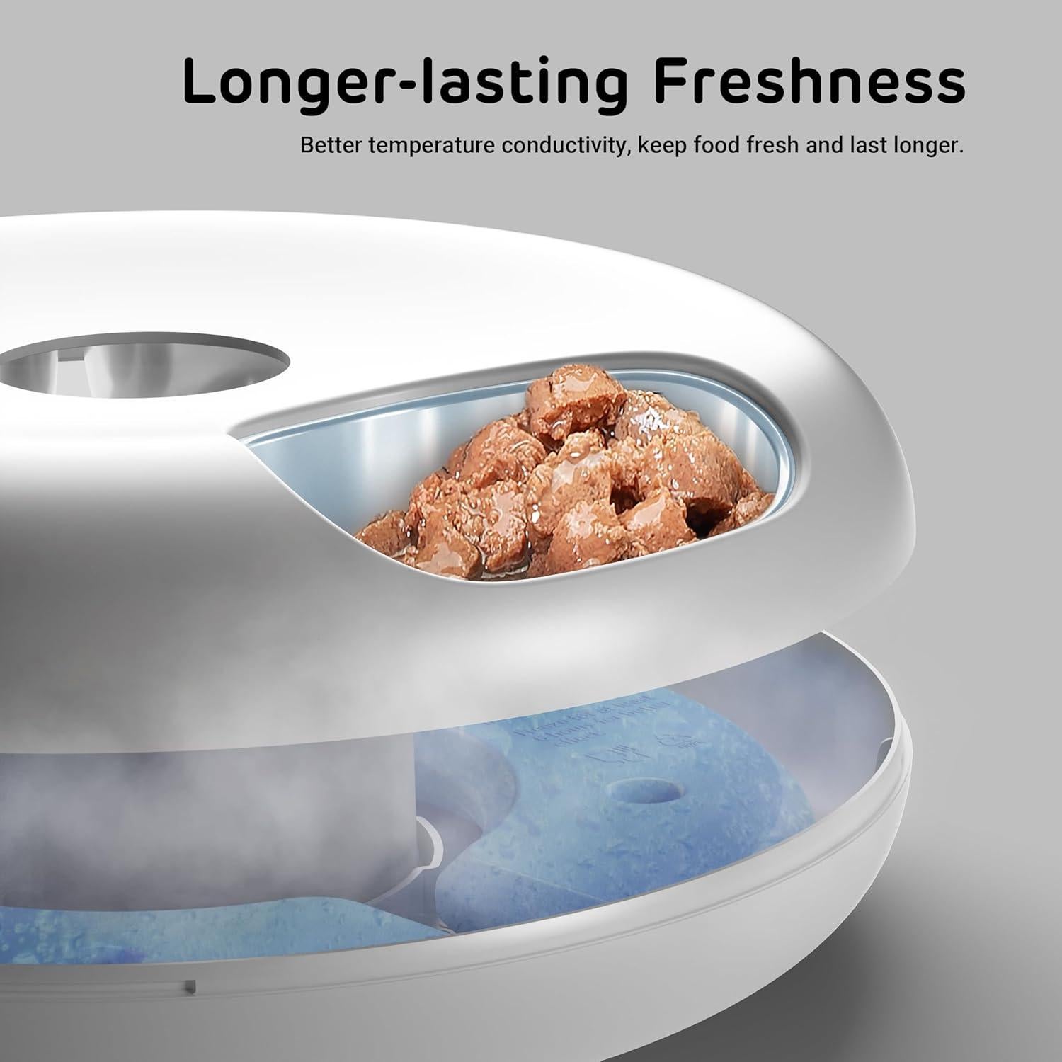 Bandeja de Comida iPettie para Alimentador Gato Donut Frost