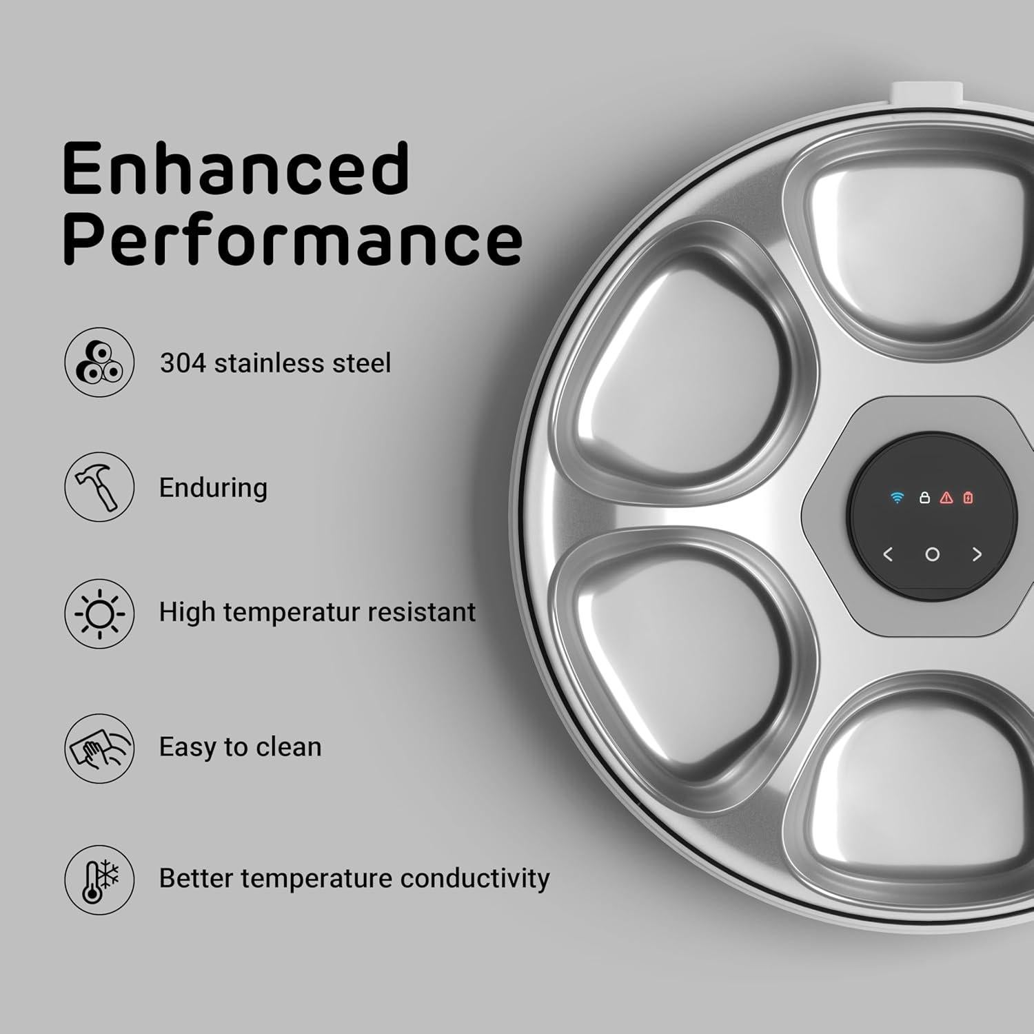 Bandeja de Comida iPettie para Alimentador Gato Donut Frost