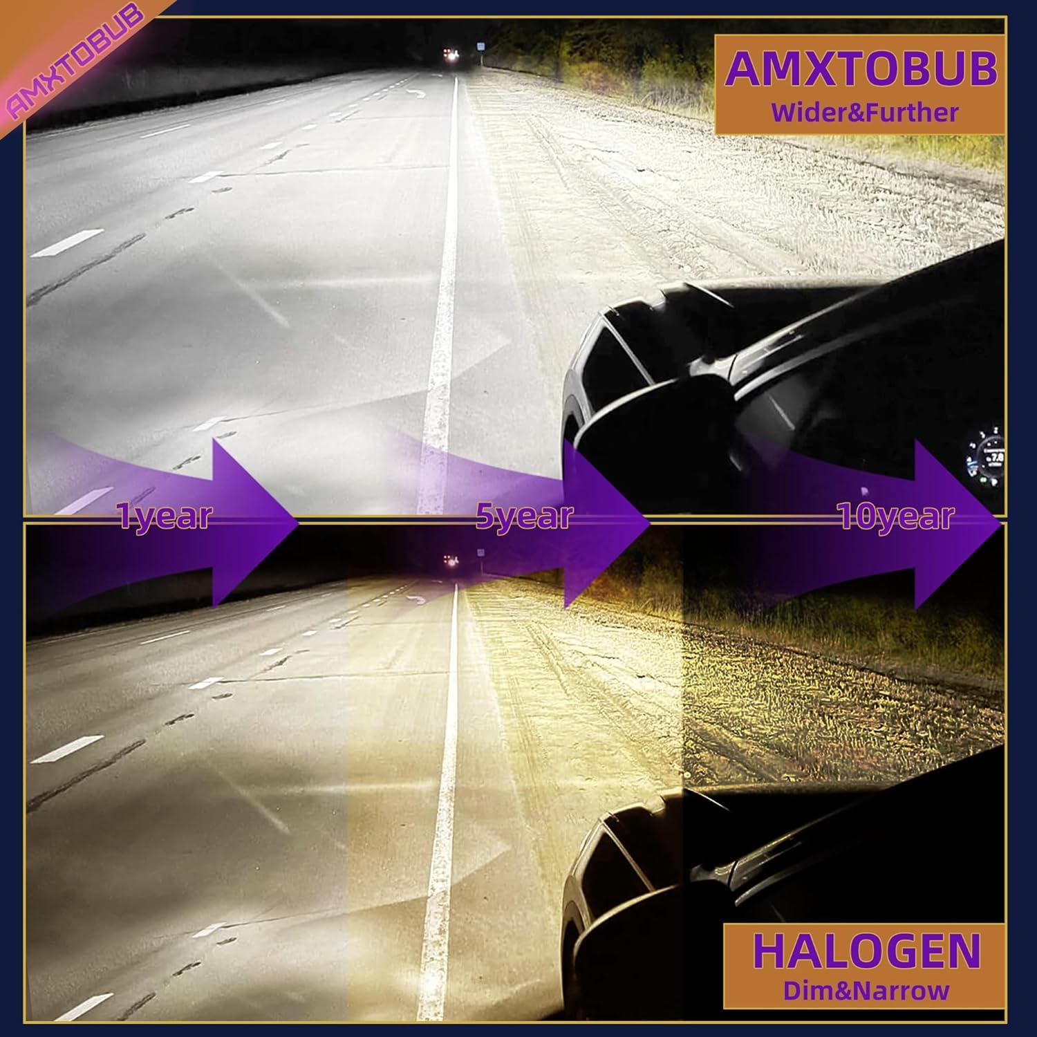 Bombillas LED AMXTOBUB 9005 9006 H11 para Honda Civic 2006-2015